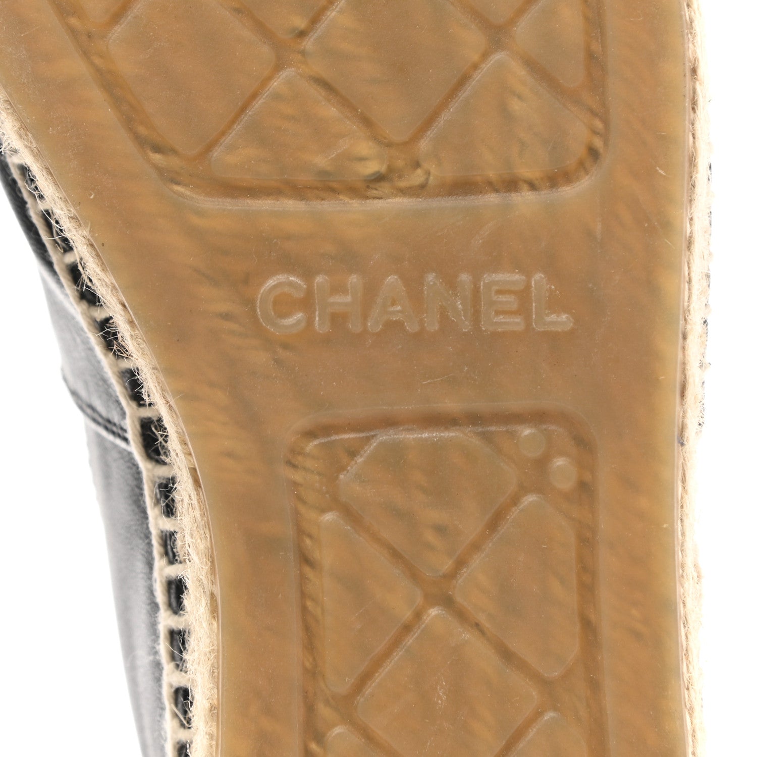 Chanel Lambskin CC Espadrilles 40 Black 6 of 11