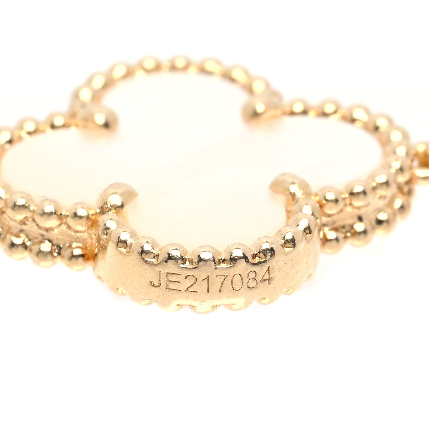 18K Yellow Gold Mother of Pearl 5 Motifs Vintage Alhambra Bracelet