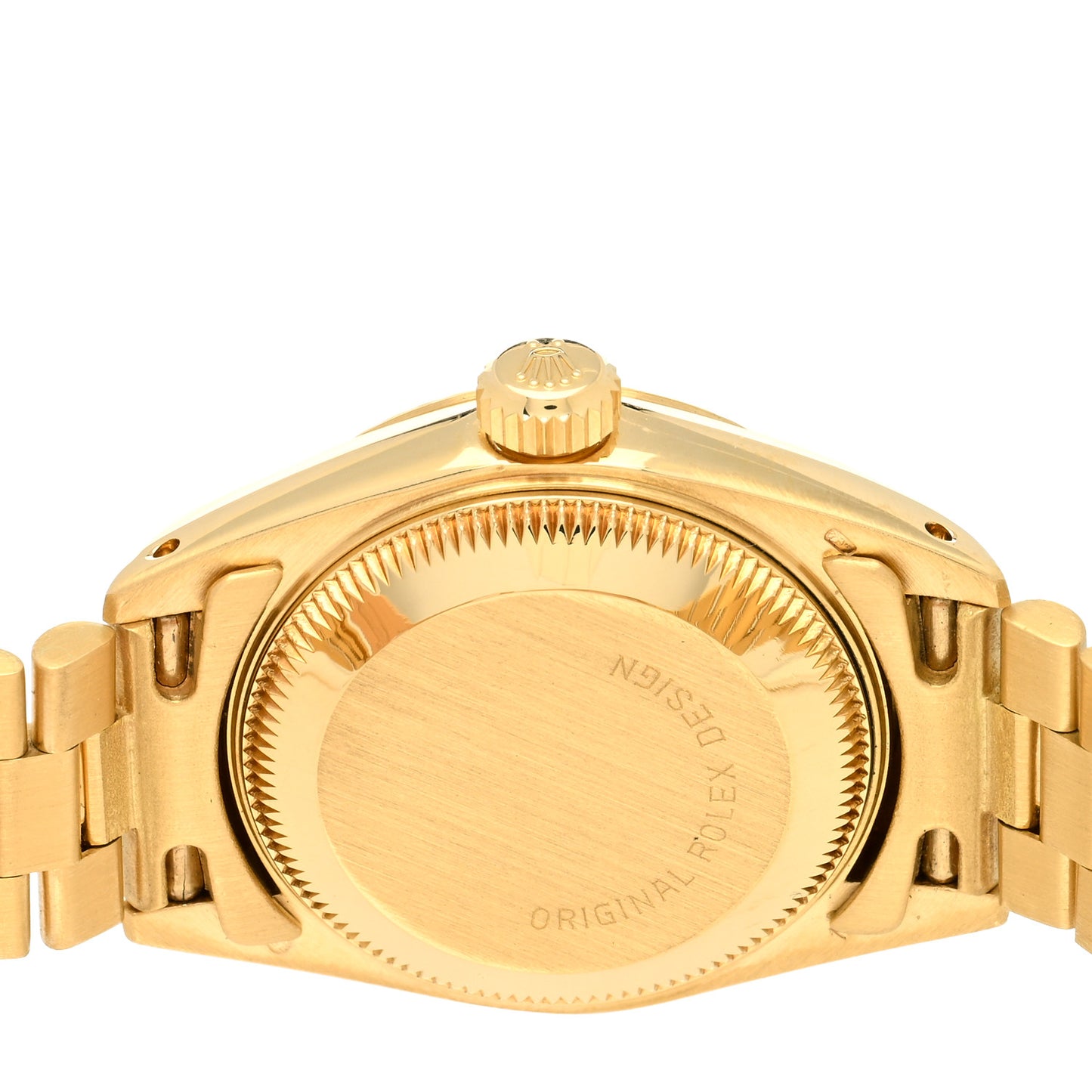 18K Yellow Gold 26mm Oyster Perpetual Datejust President Watch Linen 69178