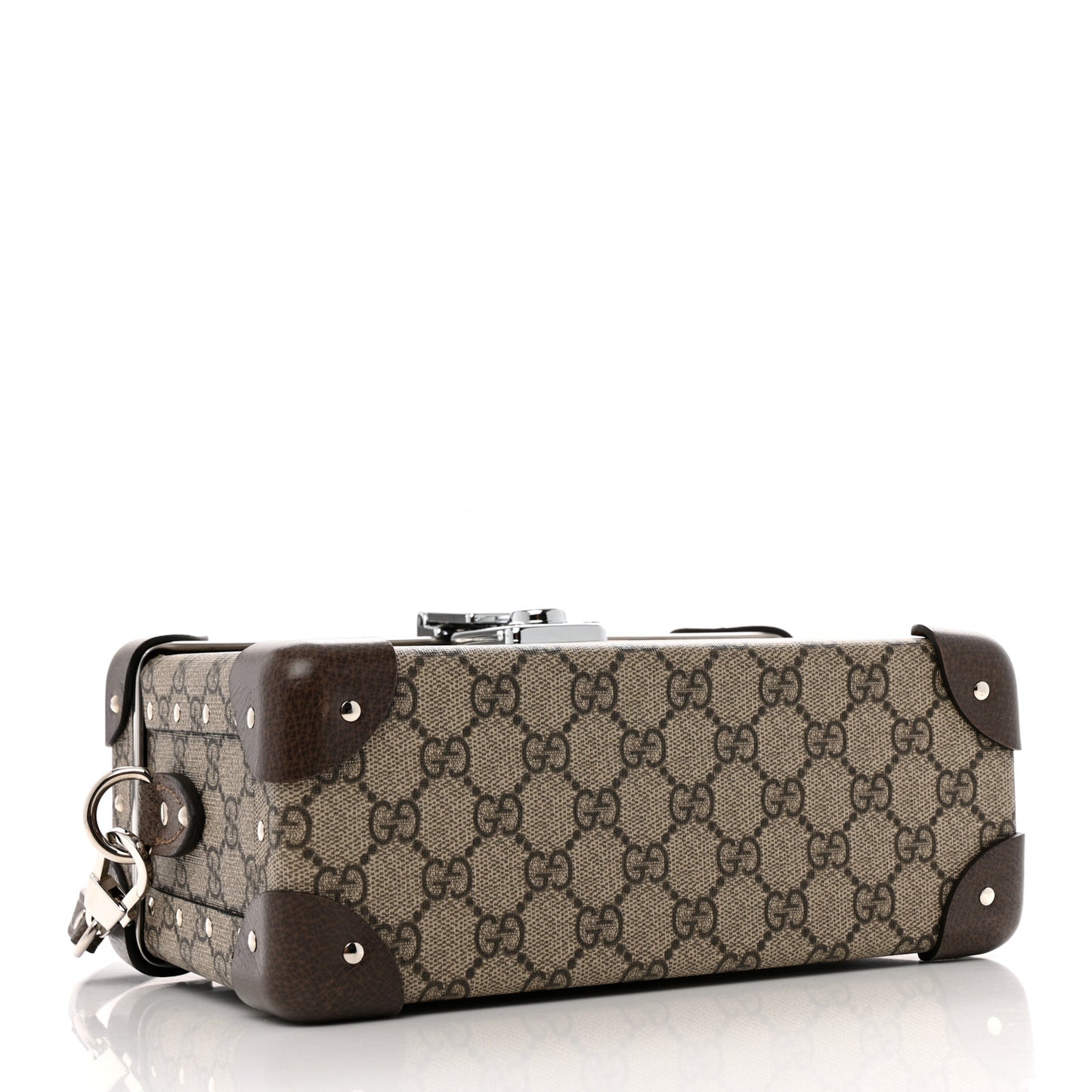 GG Supreme Monogram Globe-Trotter Beauty Case Brown