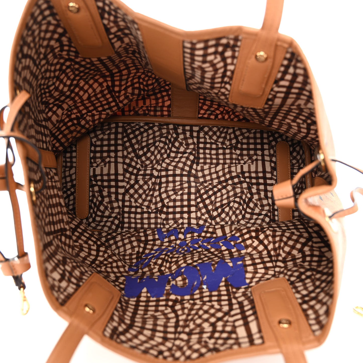 Visetos Medium Liz Reversible Shopper Tote Cognac