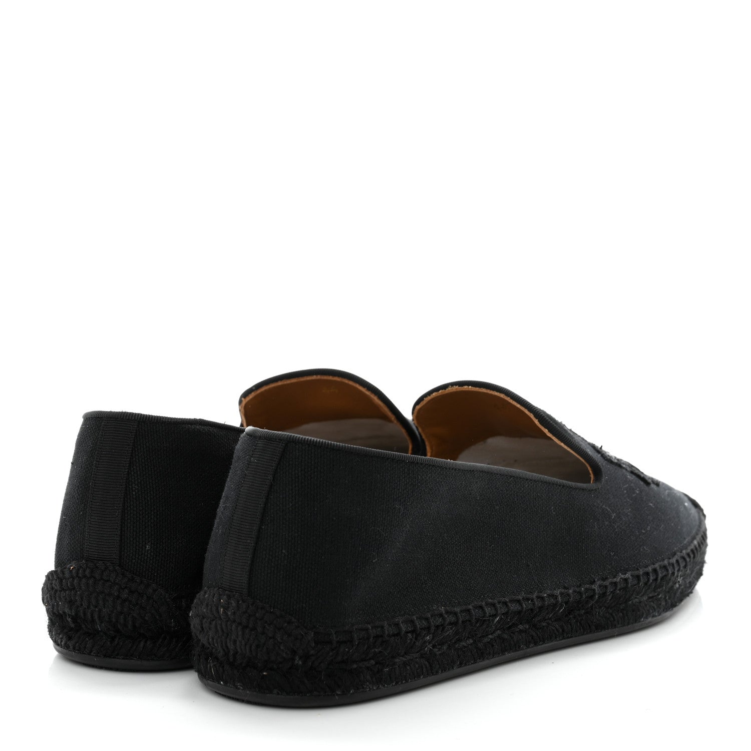 Christian Louboutin Canvas Mens Nanou Orlato Flat Espadrilles 44 Black 6 of 6