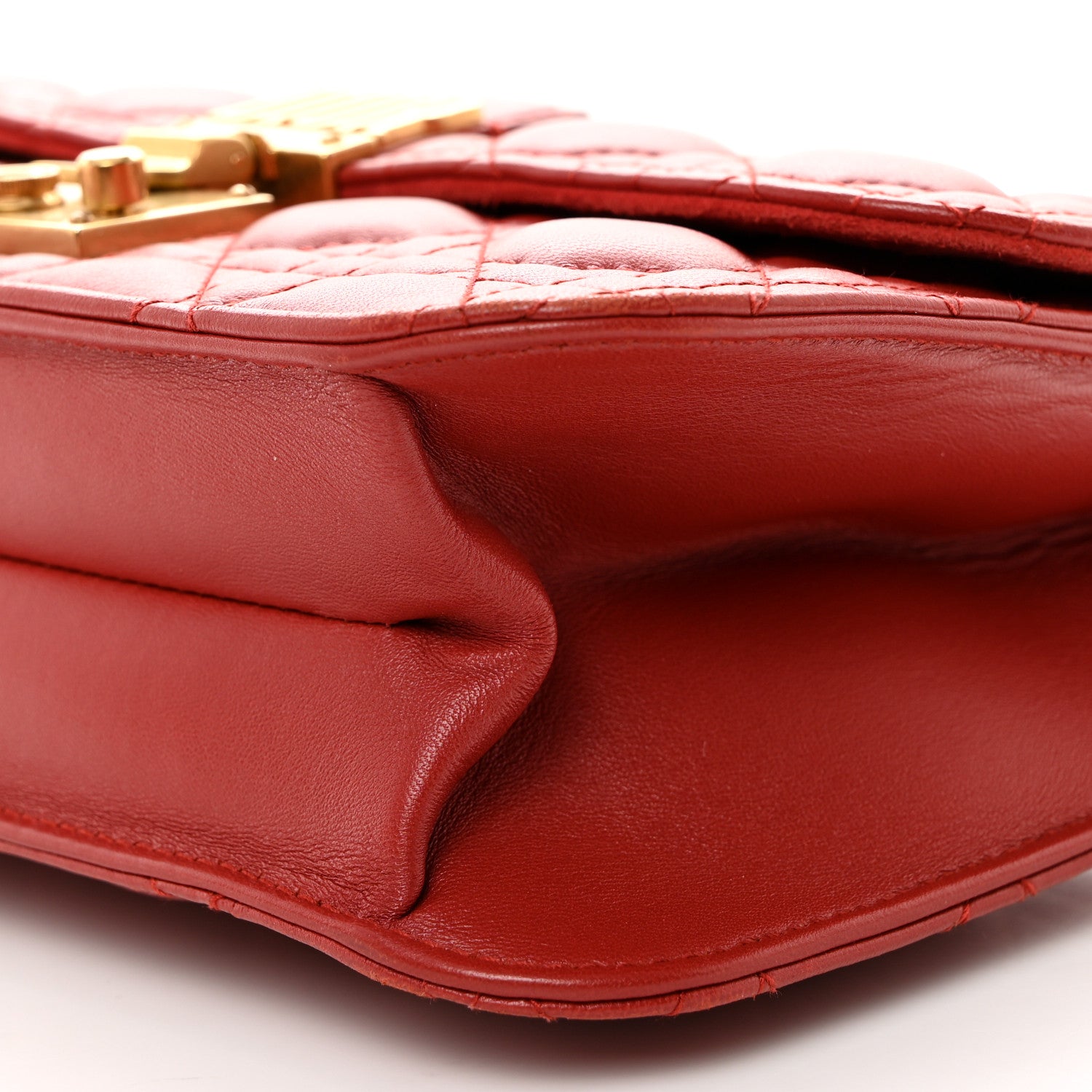 Christian Dior Lambskin Cannage Large Dioraddict Flap Red 10 of 10