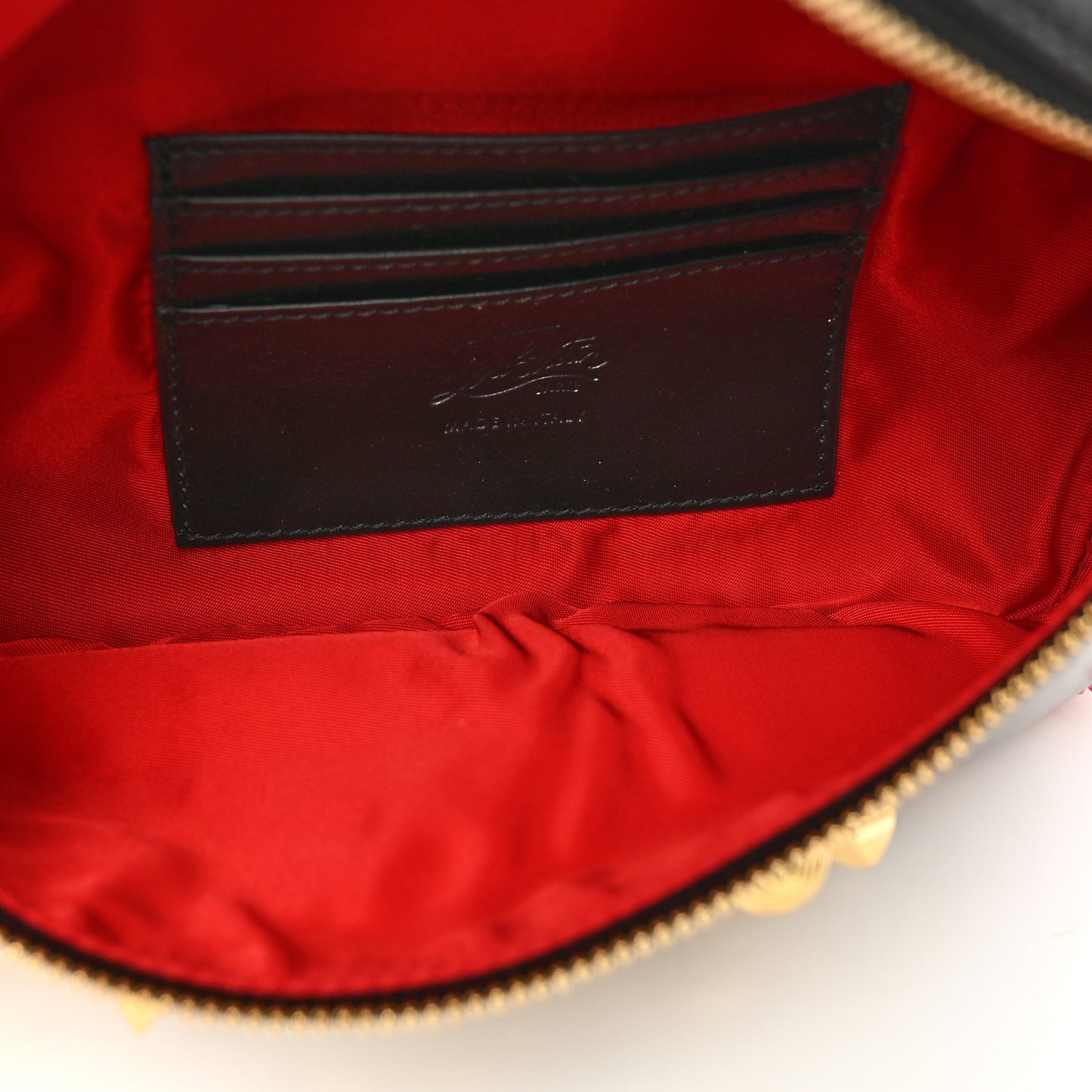 Calfskin Marie Jane Love Belt Bag Black Platine