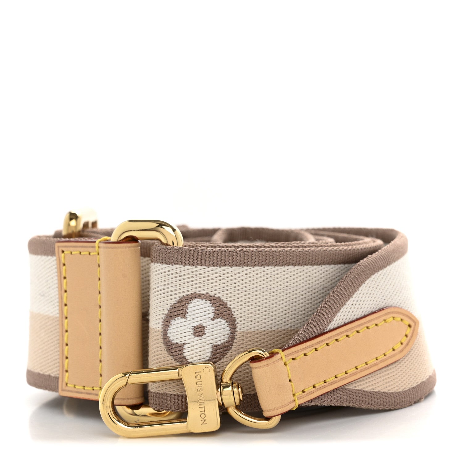 Louis Vuitton Jacquard Speedy Bandouliere 20 Shoulder Strap Beige