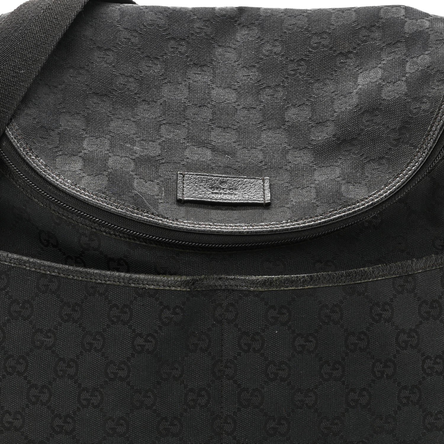 Gucci Monogram Large Diaper Bag Black 8 of 11