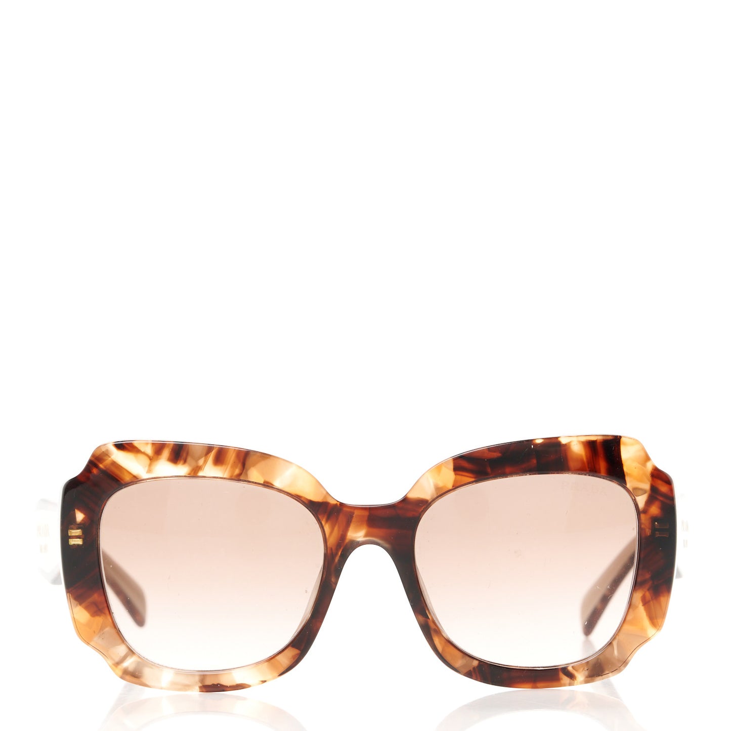 Acetate Square Sunglasses SPR 16Y Havana Beige