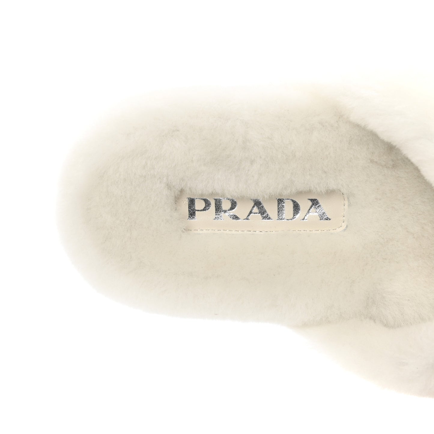 Montone Metal Triangle Logo 20mm Slippers 39 Bianco