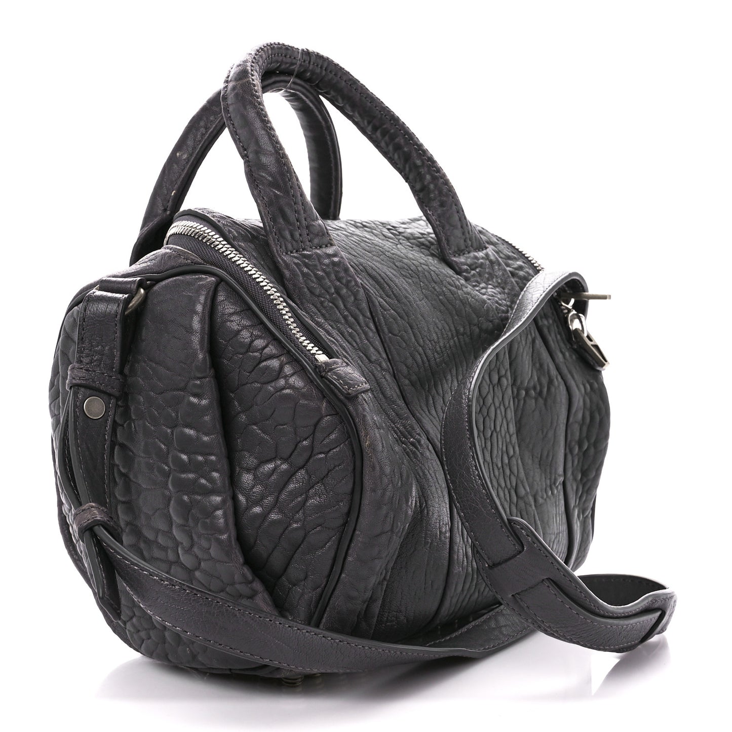 Pebbled Lambskin Rockie Tundra Antique Silver Hardware