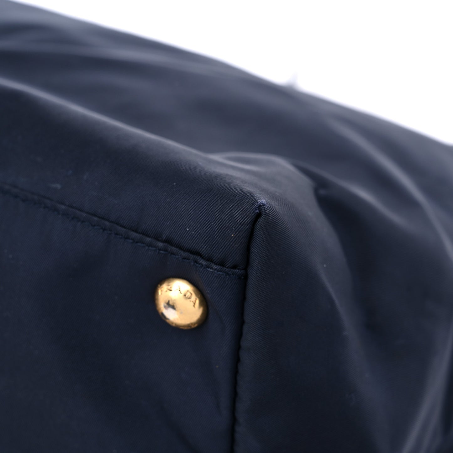 Tessuto Nylon Saffiano Tote Blue