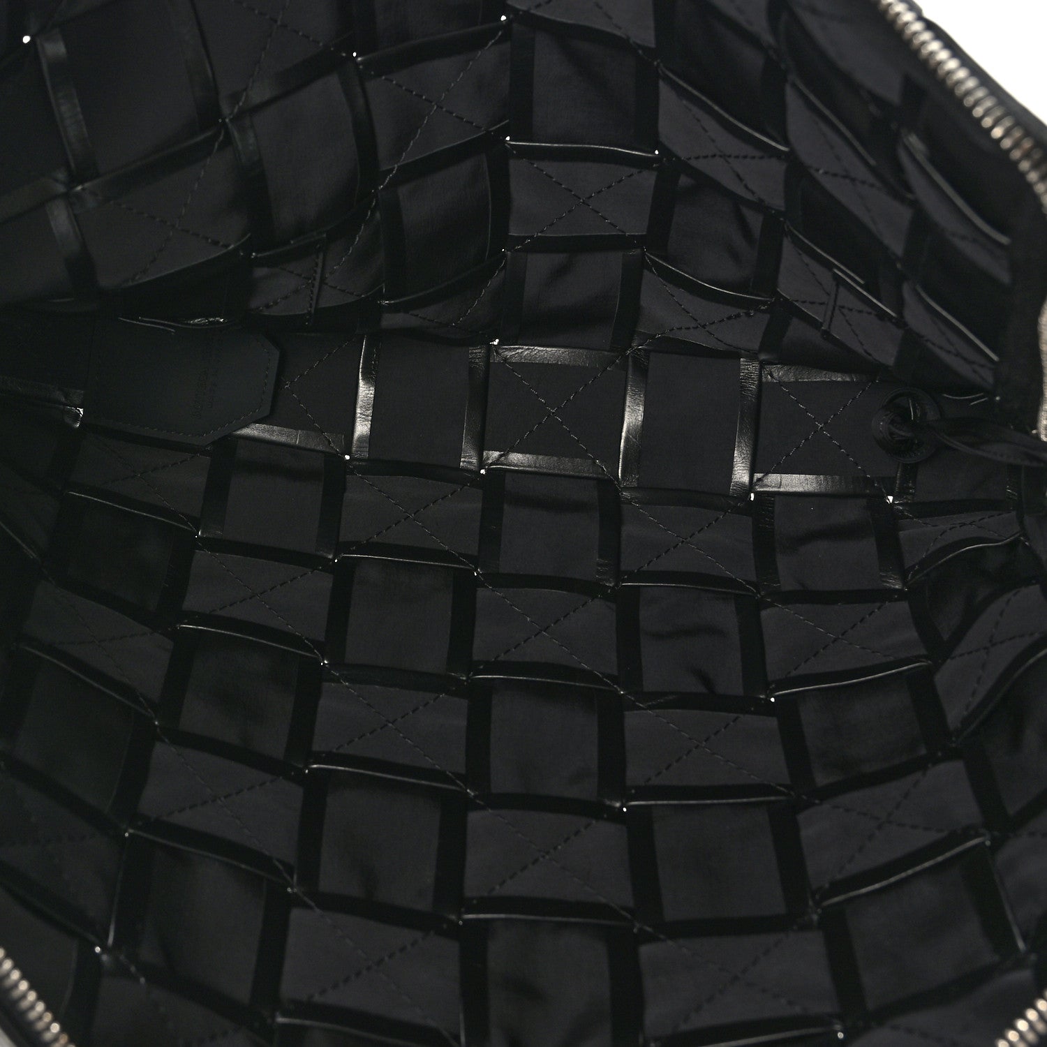 Bottega Veneta Paper Calfskin Maxi Intreccio Large Document Zipped Case Black 6 of 9