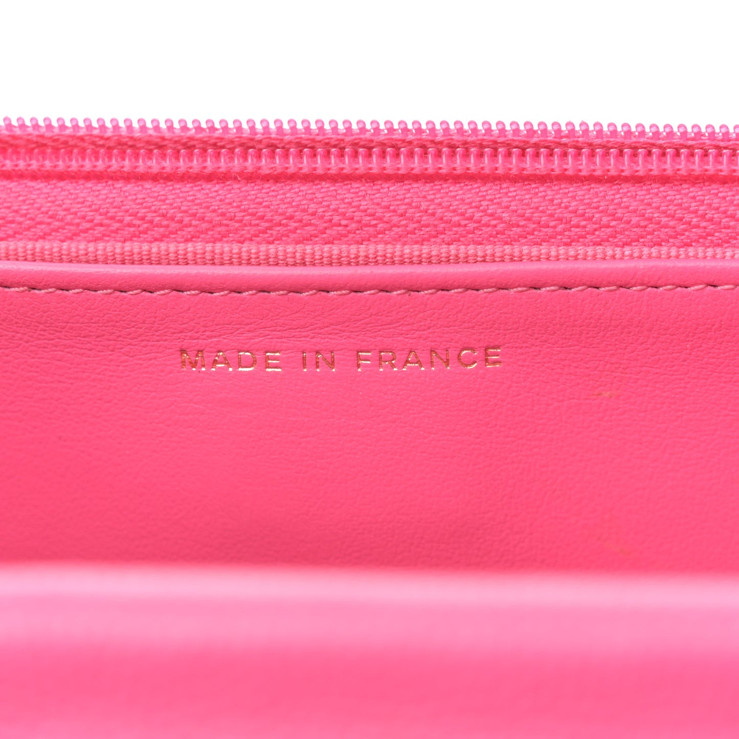 Caviar Quilted Wallet on Chain WOC Rose