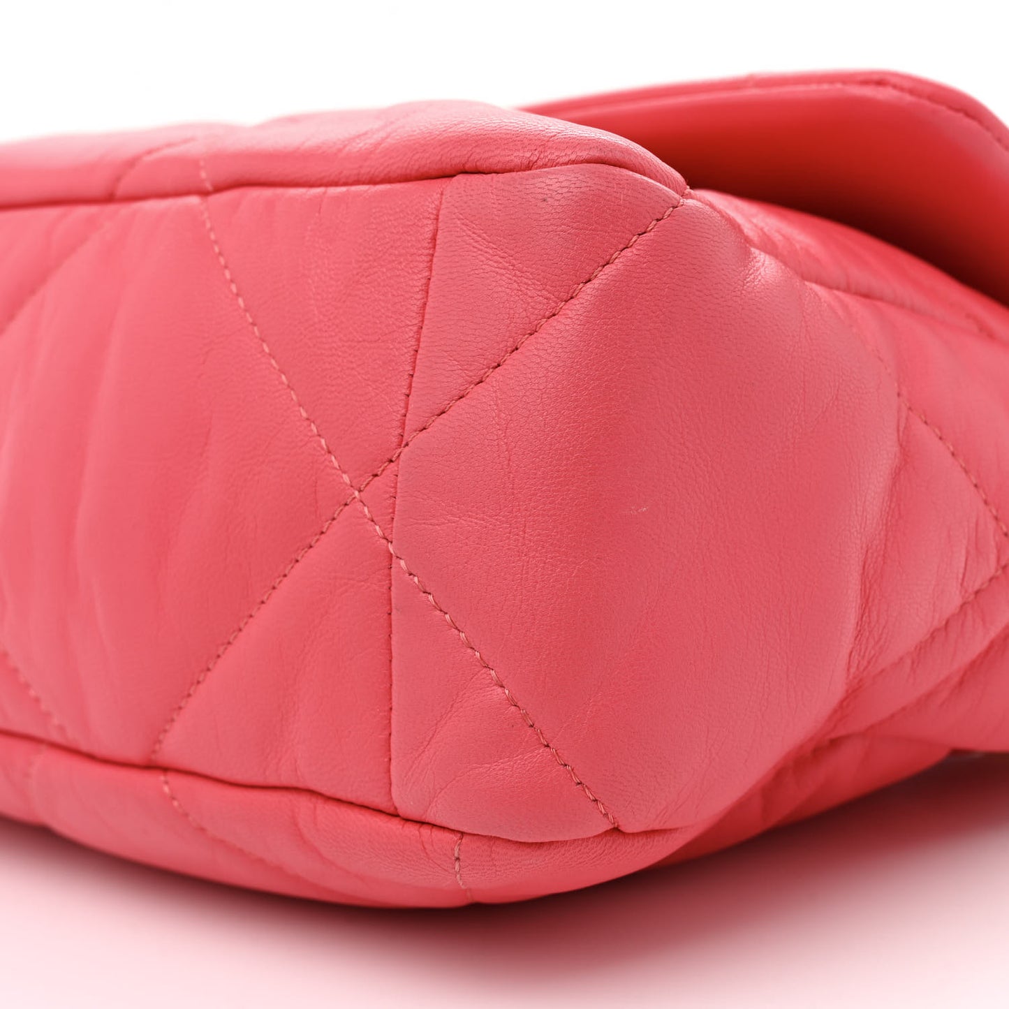 Goatskin Quilted Large Chanel 19 Flap Pink