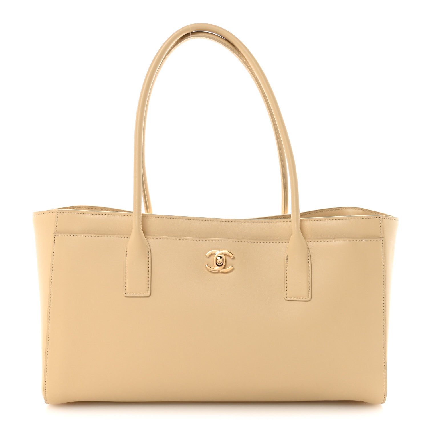 Chanel Calfskin Archetype Small Shopping Tote Beige 1875451