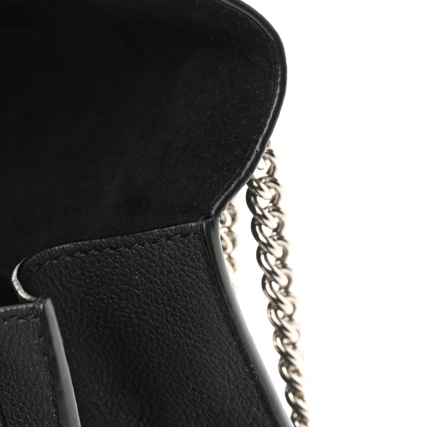 Soft Calfskin Mylockme Chain Bag BB Black