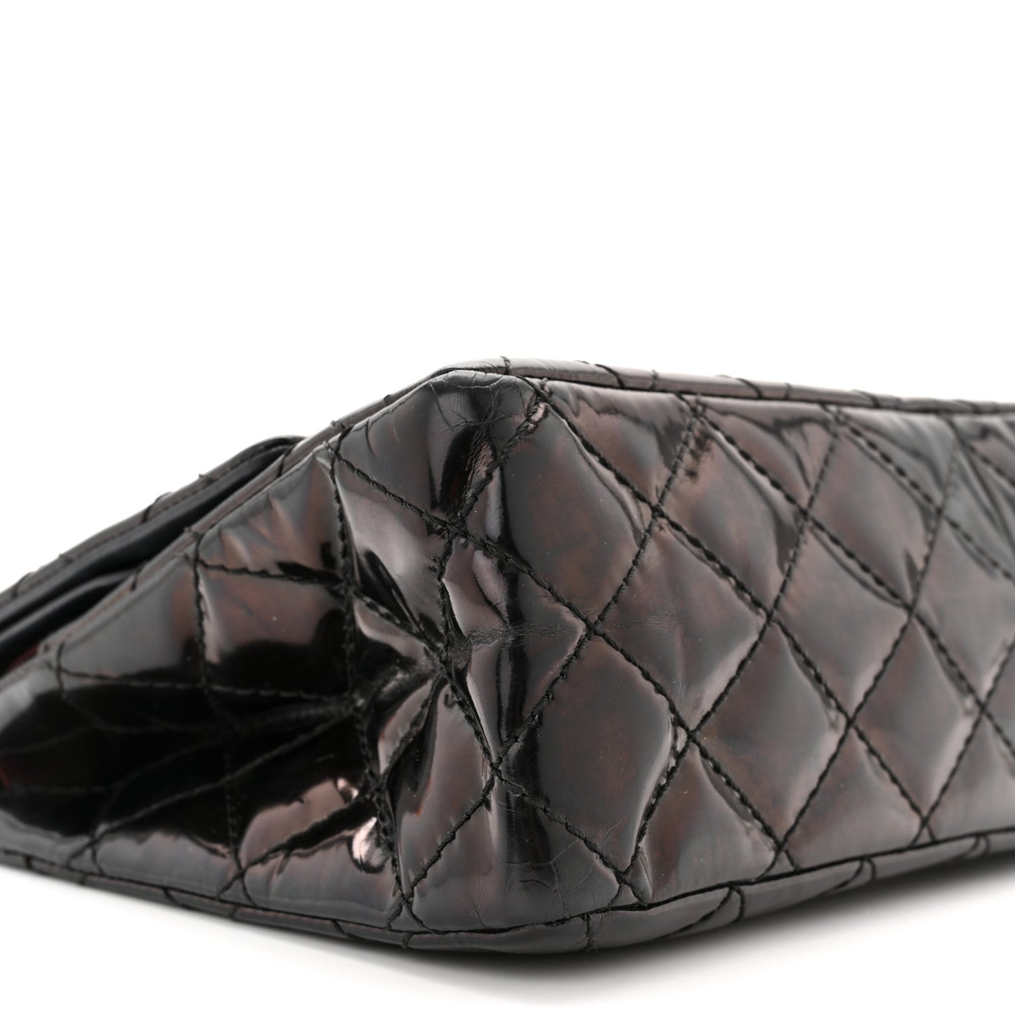 Patent Quilted 2.55 Reissue 226 Flap Black