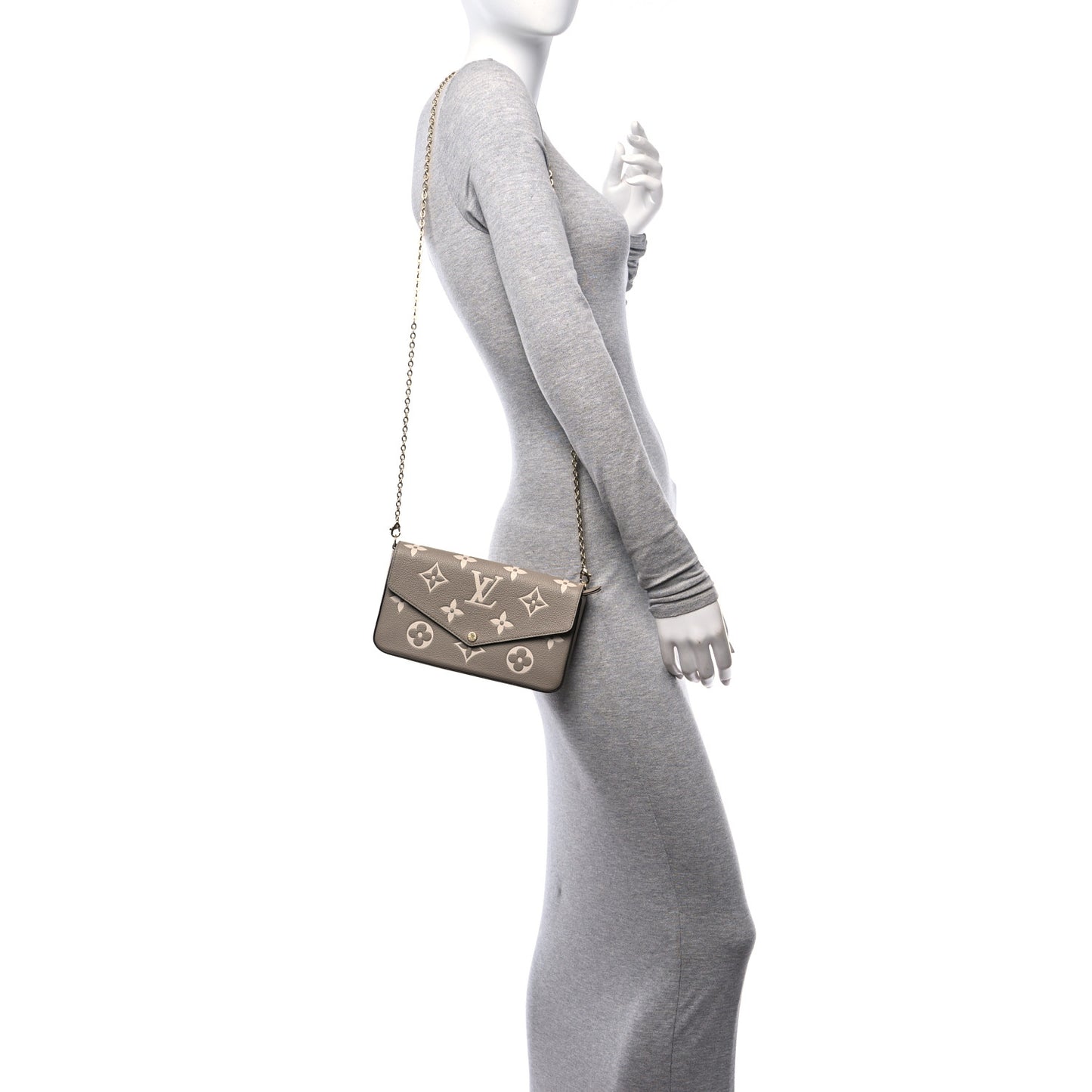Empreinte Monogram Giant Felicie Pochette Tourterelle Creme