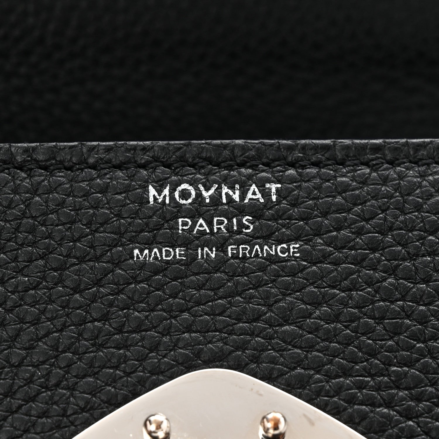 Moynat Taurillon Blush Calfskin Gabby BB Black 6 of 10