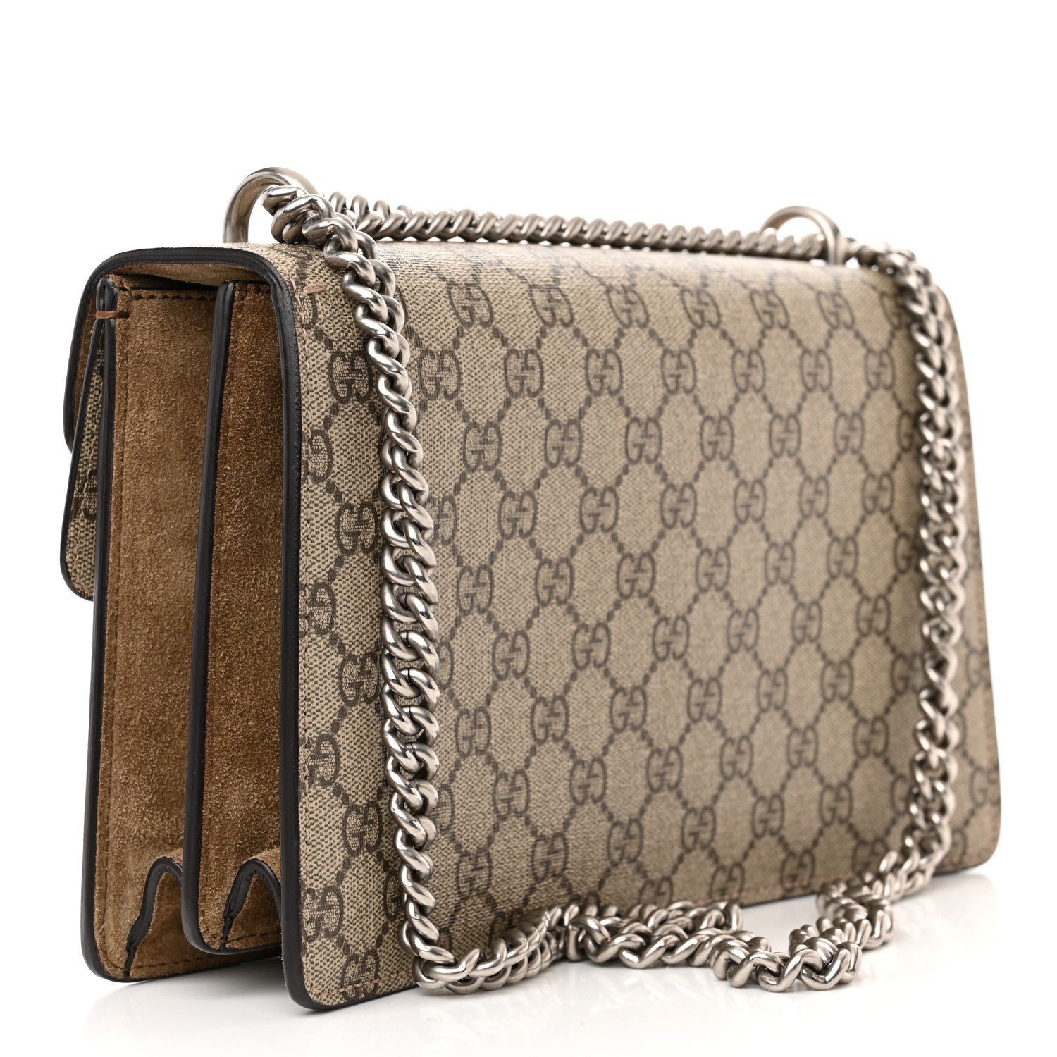 Gucci GG Supreme Monogram Small Dionysus Shoulder Bag Taupe 3 of 12