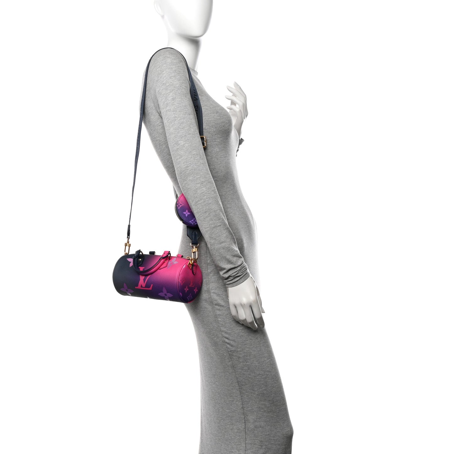 Monogram Giant Spring In The City Papillon BB Midnight Fuchsia