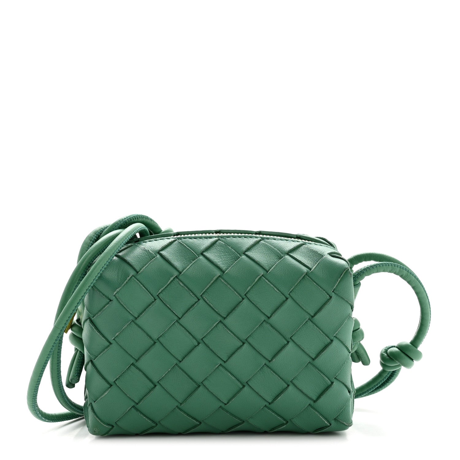 Bottega Veneta Nappa Intrecciato Candy Loop Camera Bag Mermaid