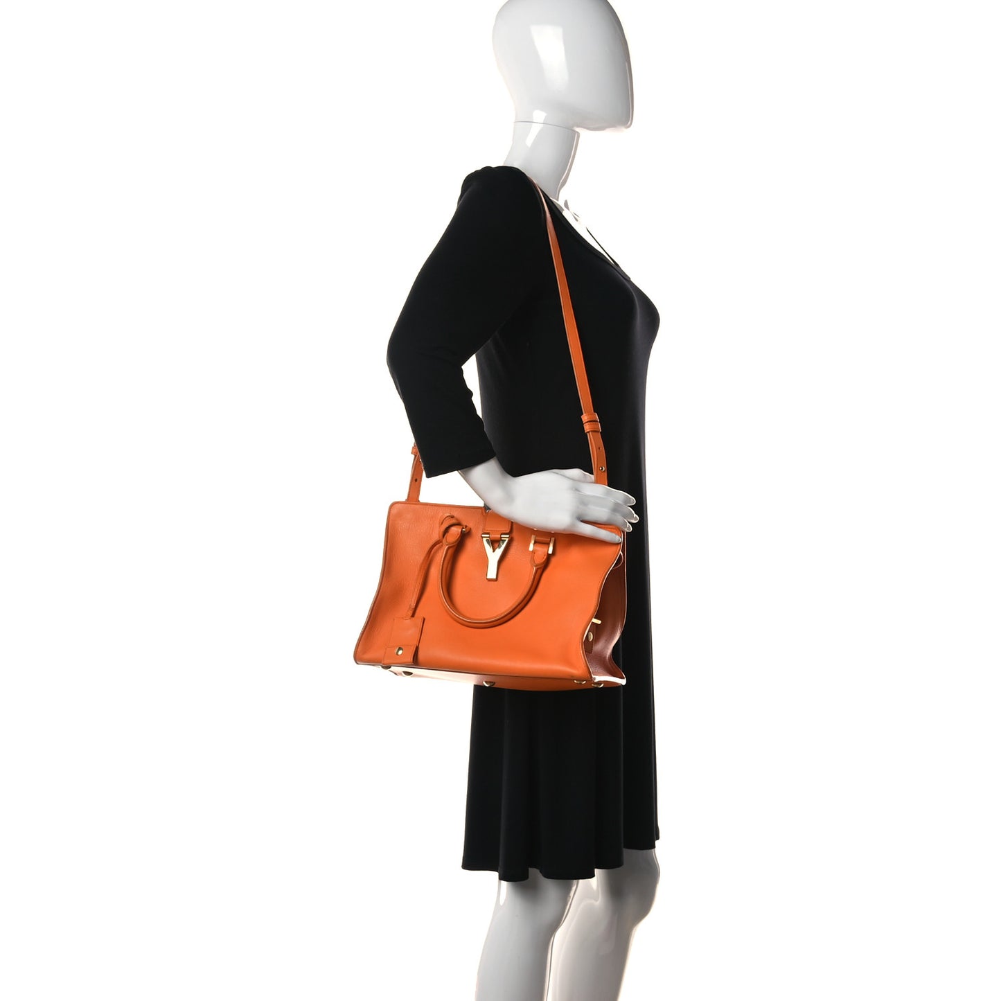 Calfskin Small Classic Y Cabas Mandarine