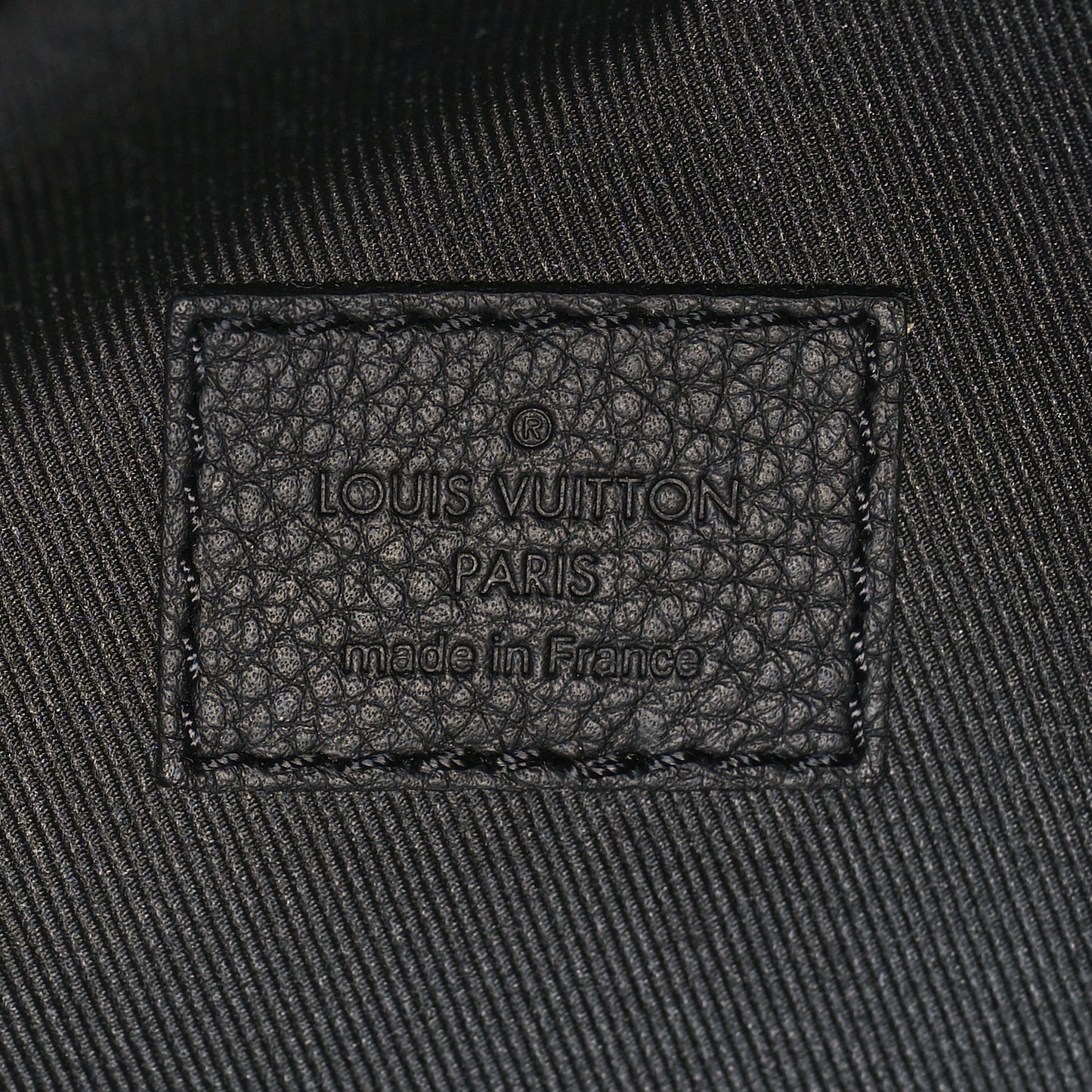 Calfskin Shadow Monogram Duo Slingbag Black