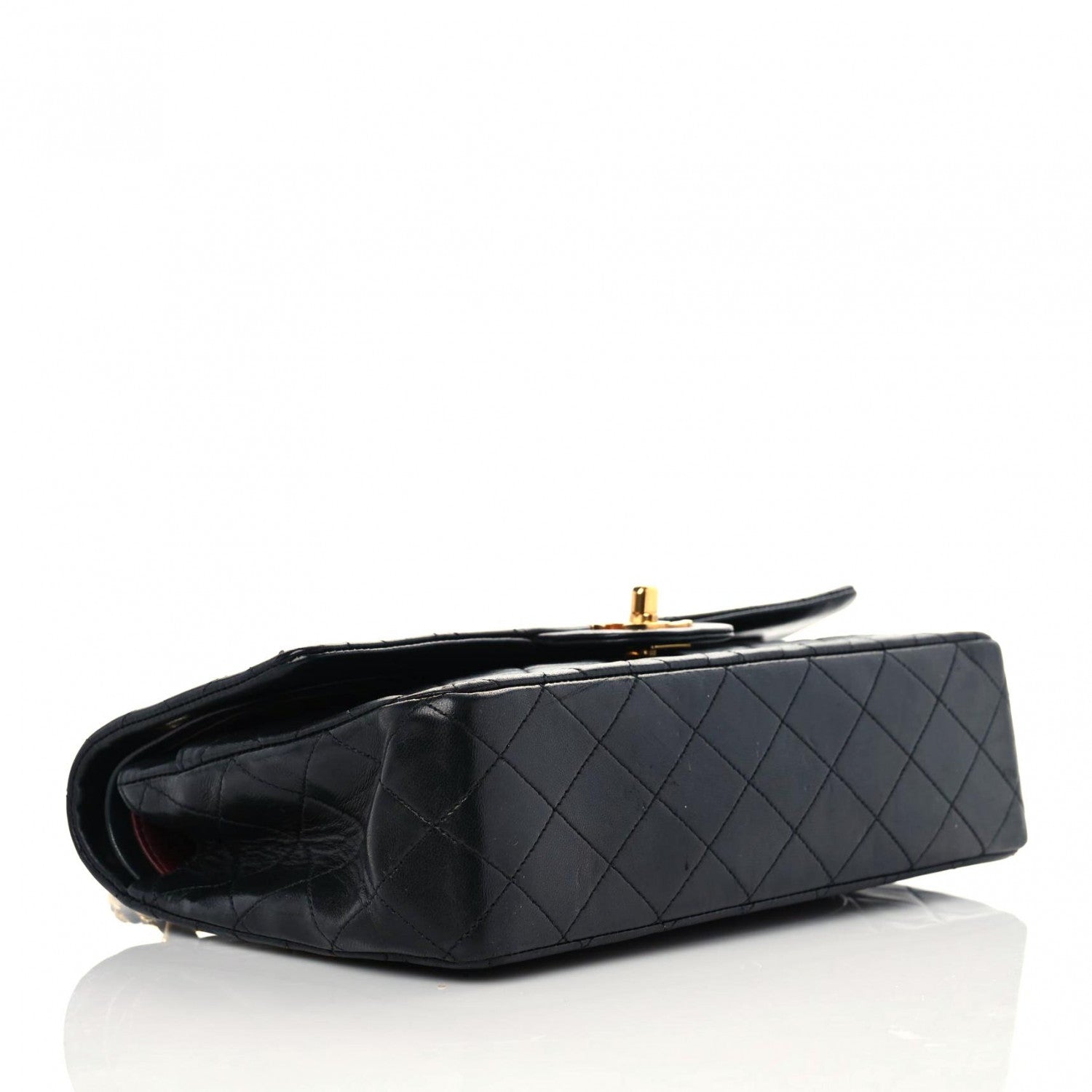 Chanel Lambskin Quilted Medium Double Flap Black 4 of 20
