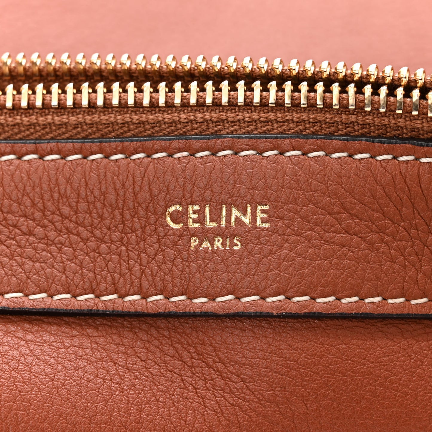 Supple Calfskin Medium Strap Leandre Shoulder Bag Brown