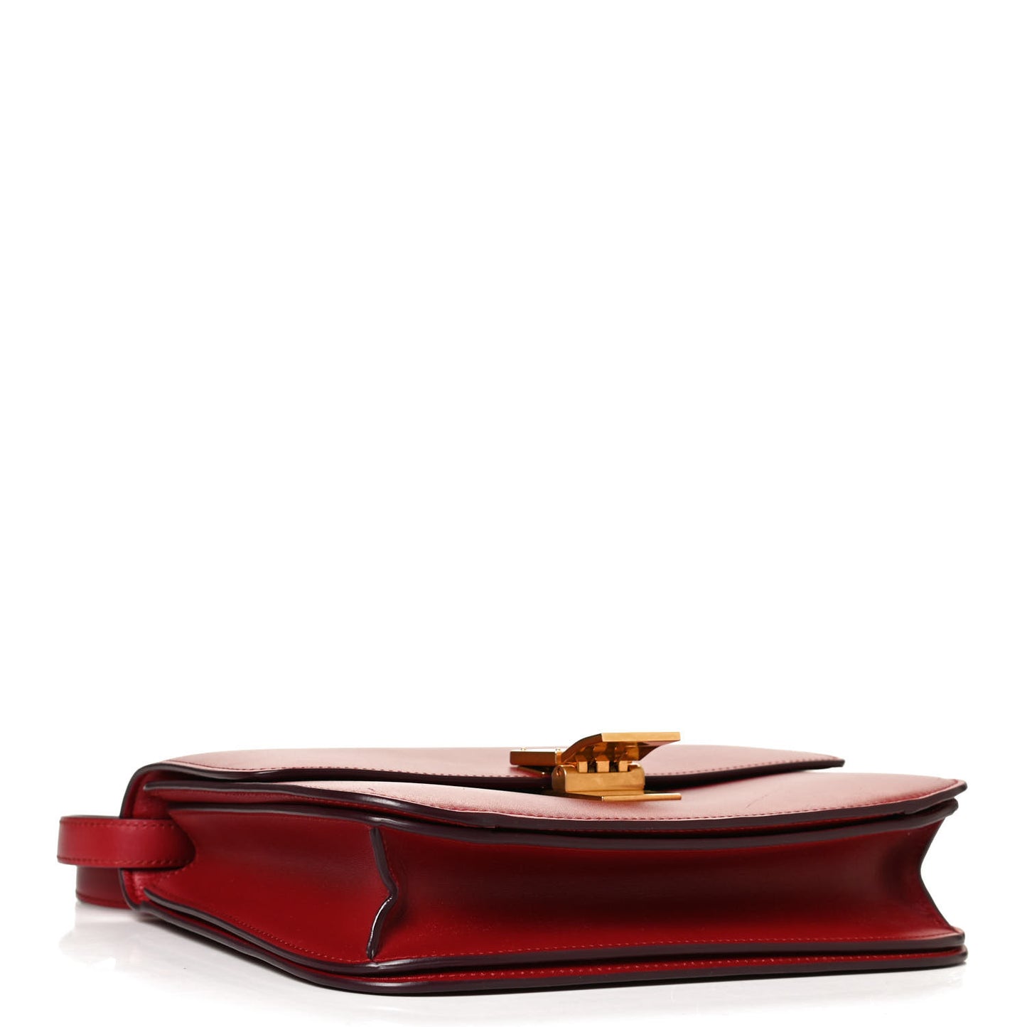 Box Calfskin Medium Classic Box Flap Bag Red