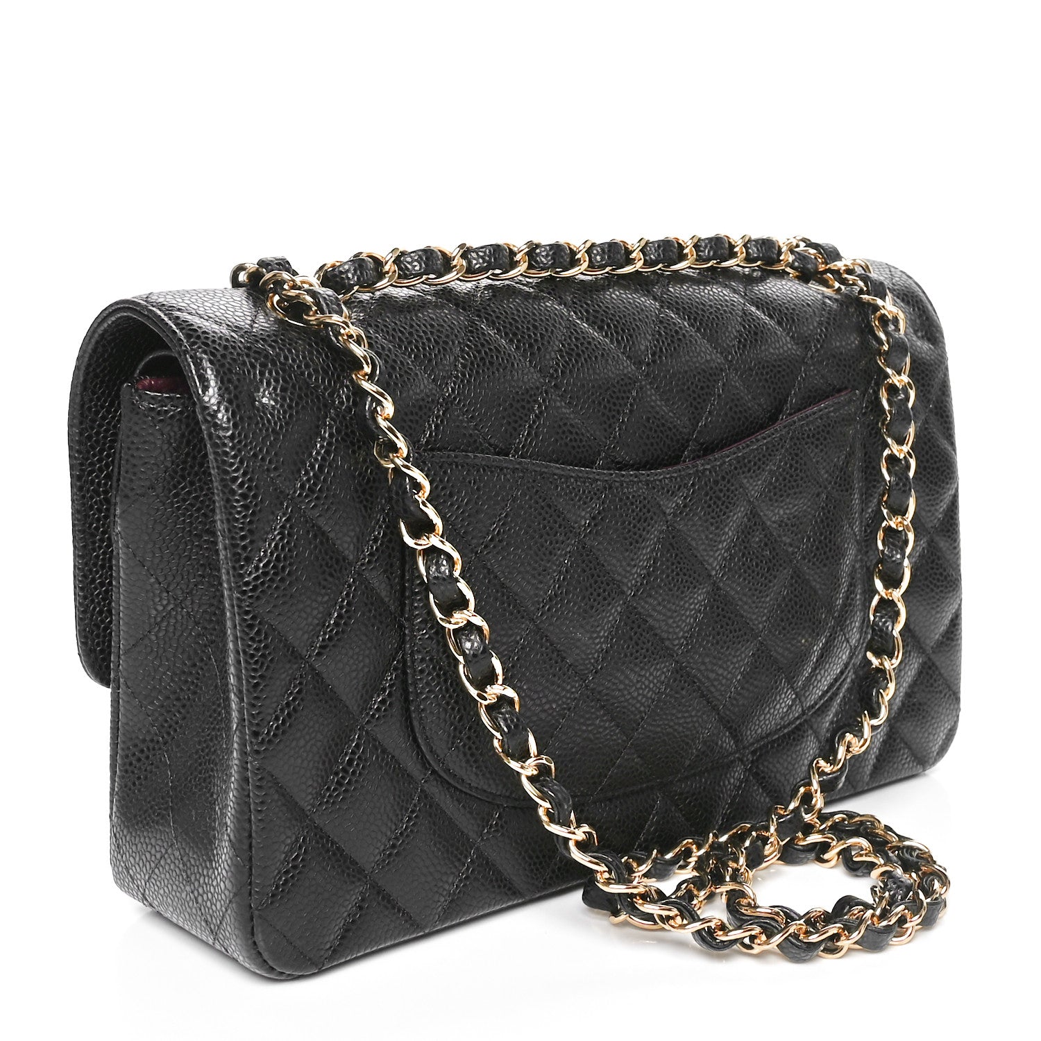 Chanel Caviar Quilted Medium Double Flap Black 3 of 11