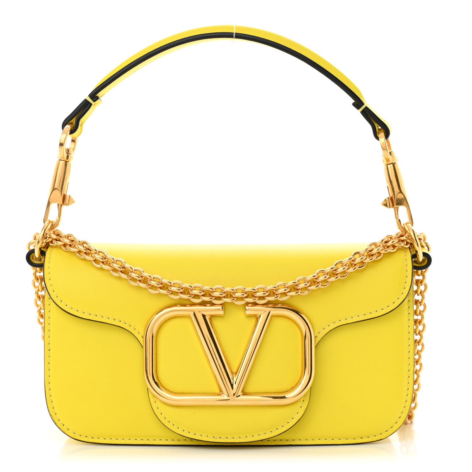 Valentino Garavani Calfskin Vlogo Small Loco Shoulder Bag Shocking
