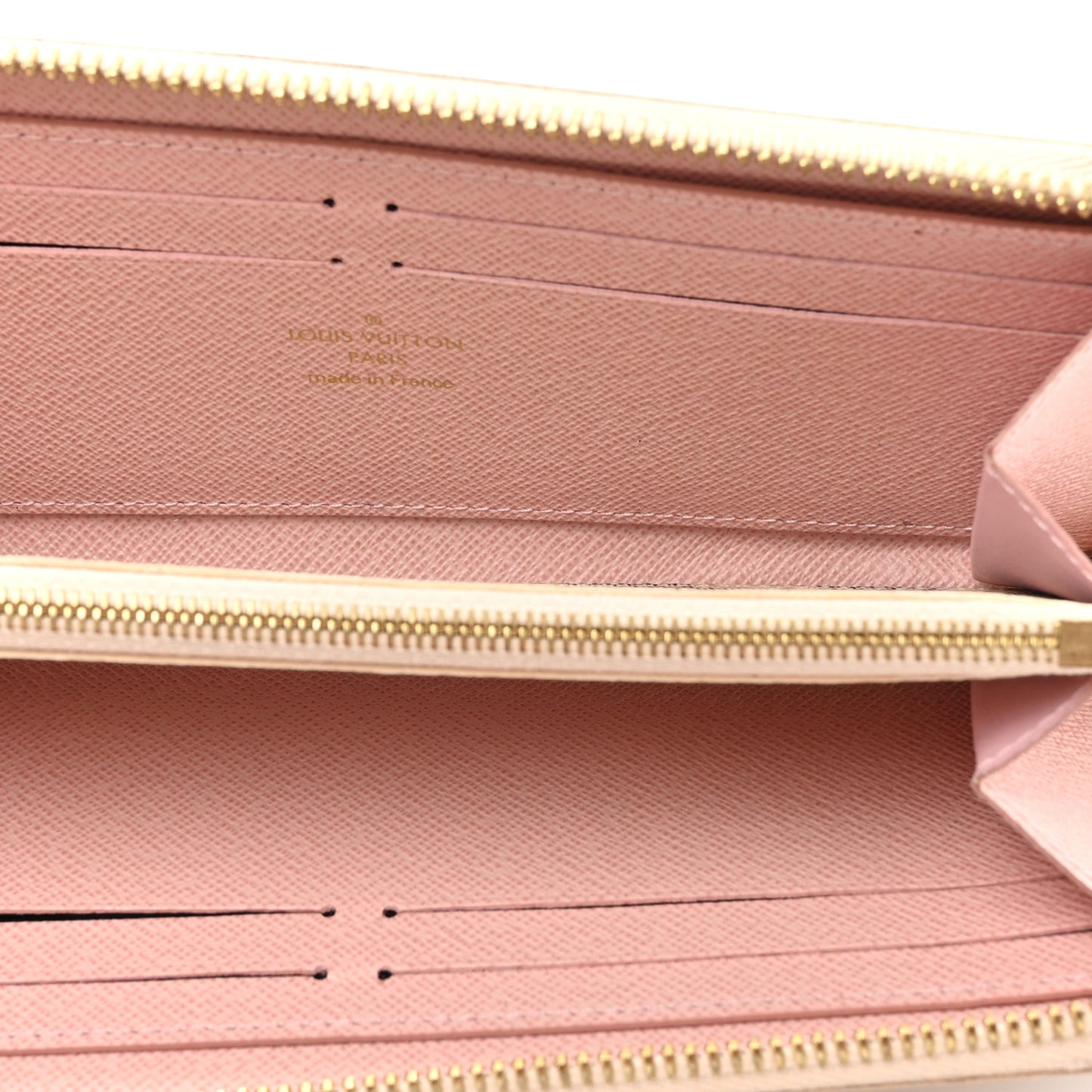 Damier Azur Clemence Wallet Rose Ballerine