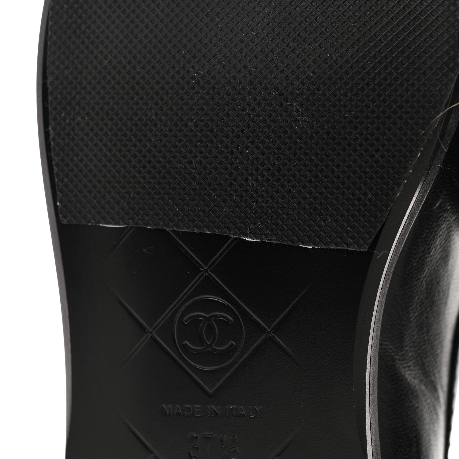 Chanel Lambskin Quilted CC Turnlock Loafers 37.5 Black 8 of 10