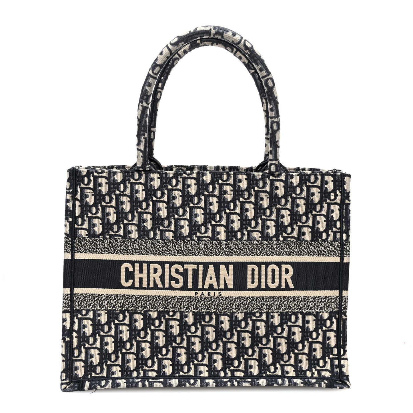 Oblique Medium Book Tote Blue Multicolor
