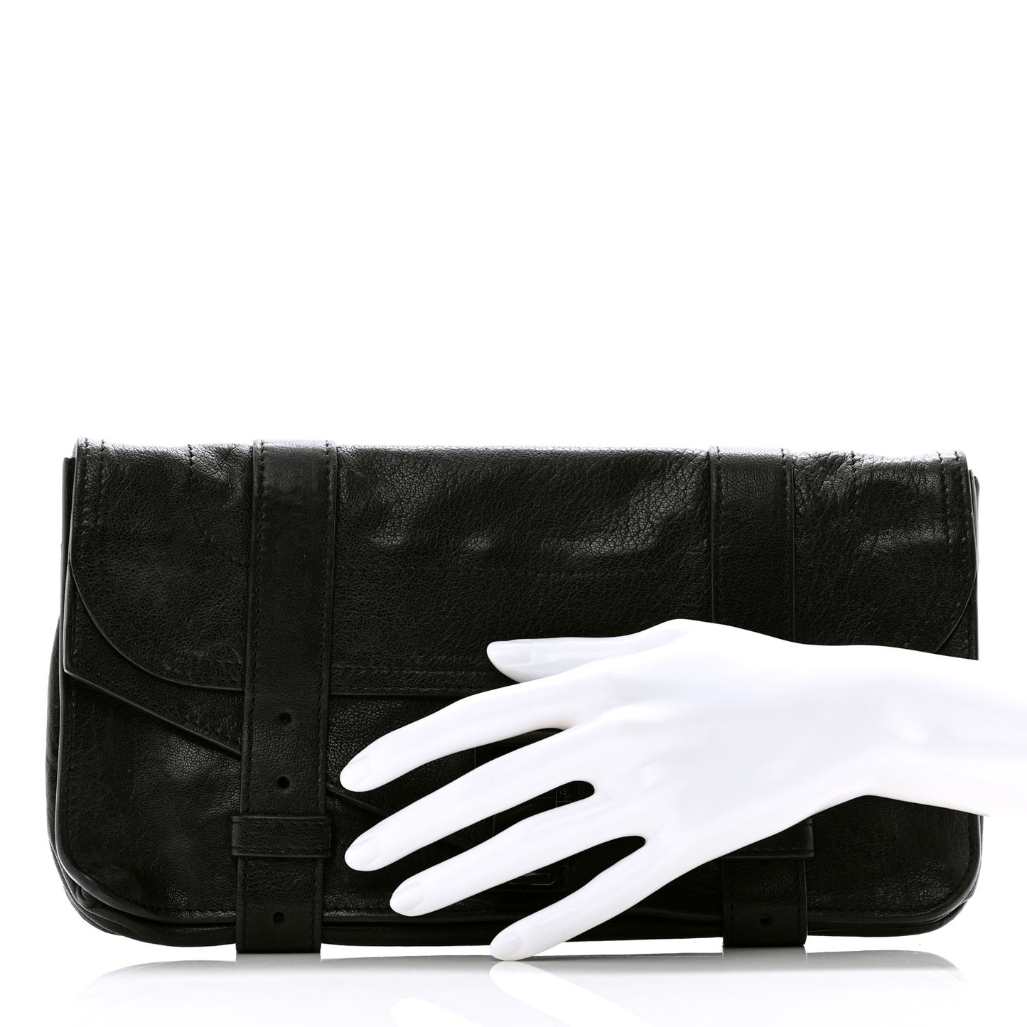 Lambskin PS1 Pochette Clutch Black