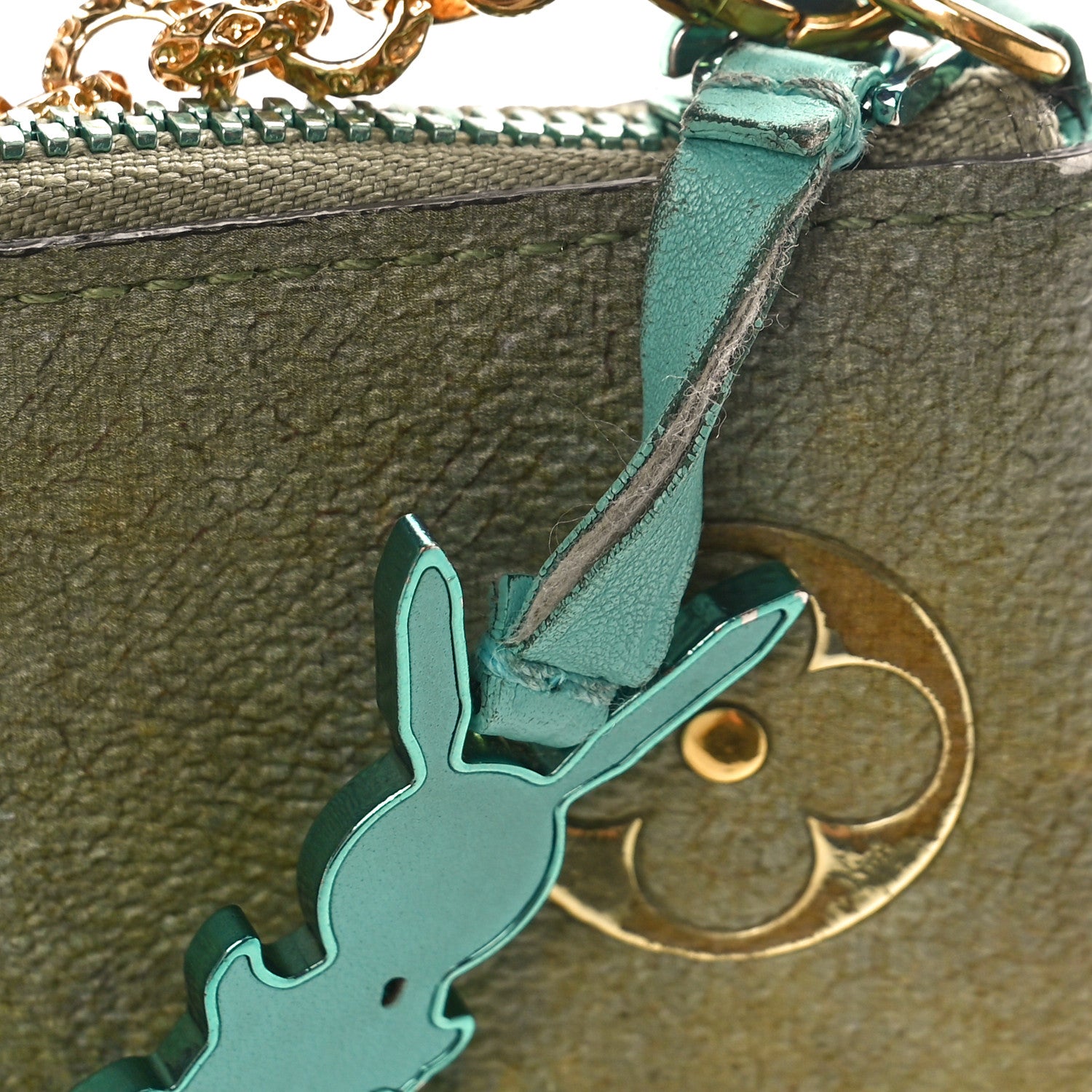 Louis Vuitton Masters Da Vinci Pochette Clutch Vert D’eau 11 of 12