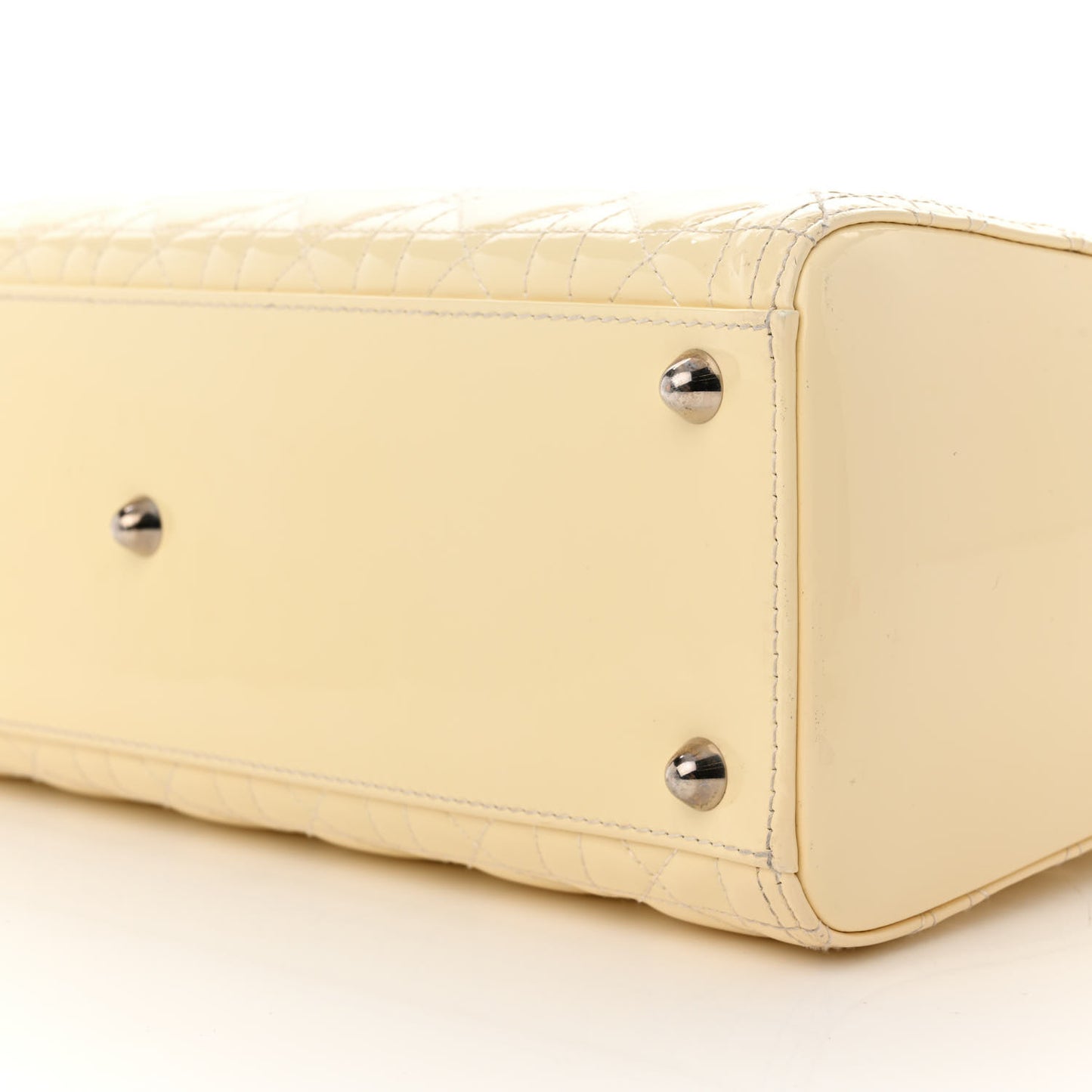 Patent Cannage Large Lady Dior White