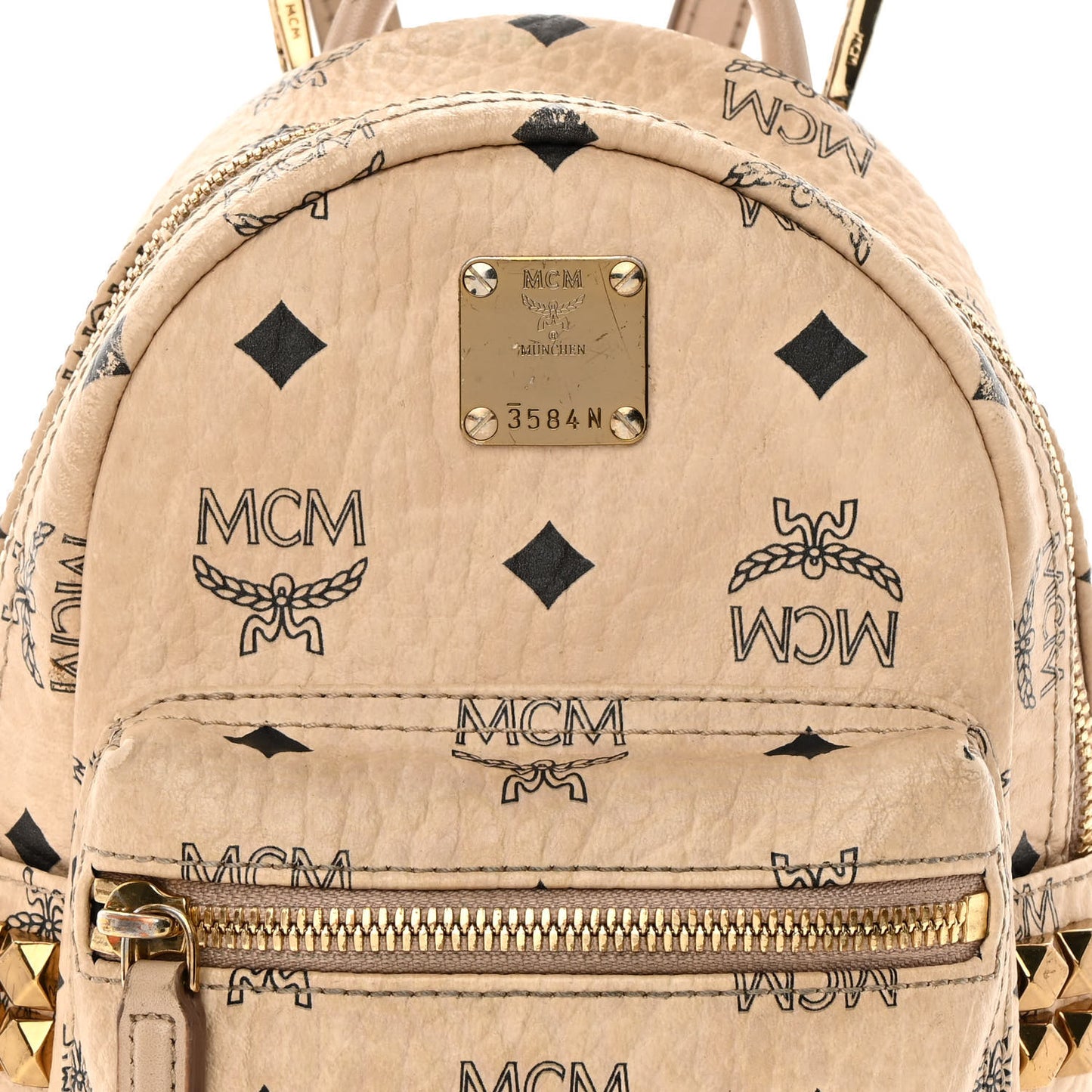 Visetos Side Stud X-Mini Stark Bebe Boo Backpack Beige