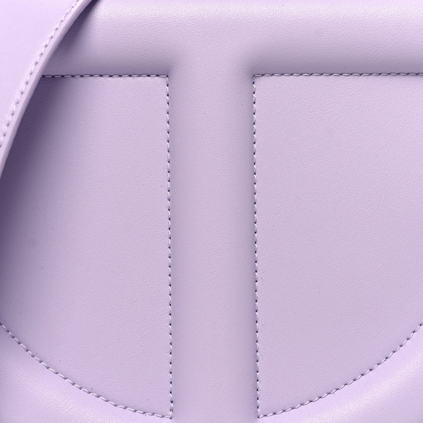 Vegan Leather Round Circle Bag Lavender