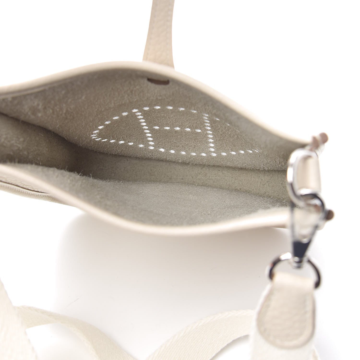 Hermes Taurillon Clemence Evelyne TPM Craie 5 of 9