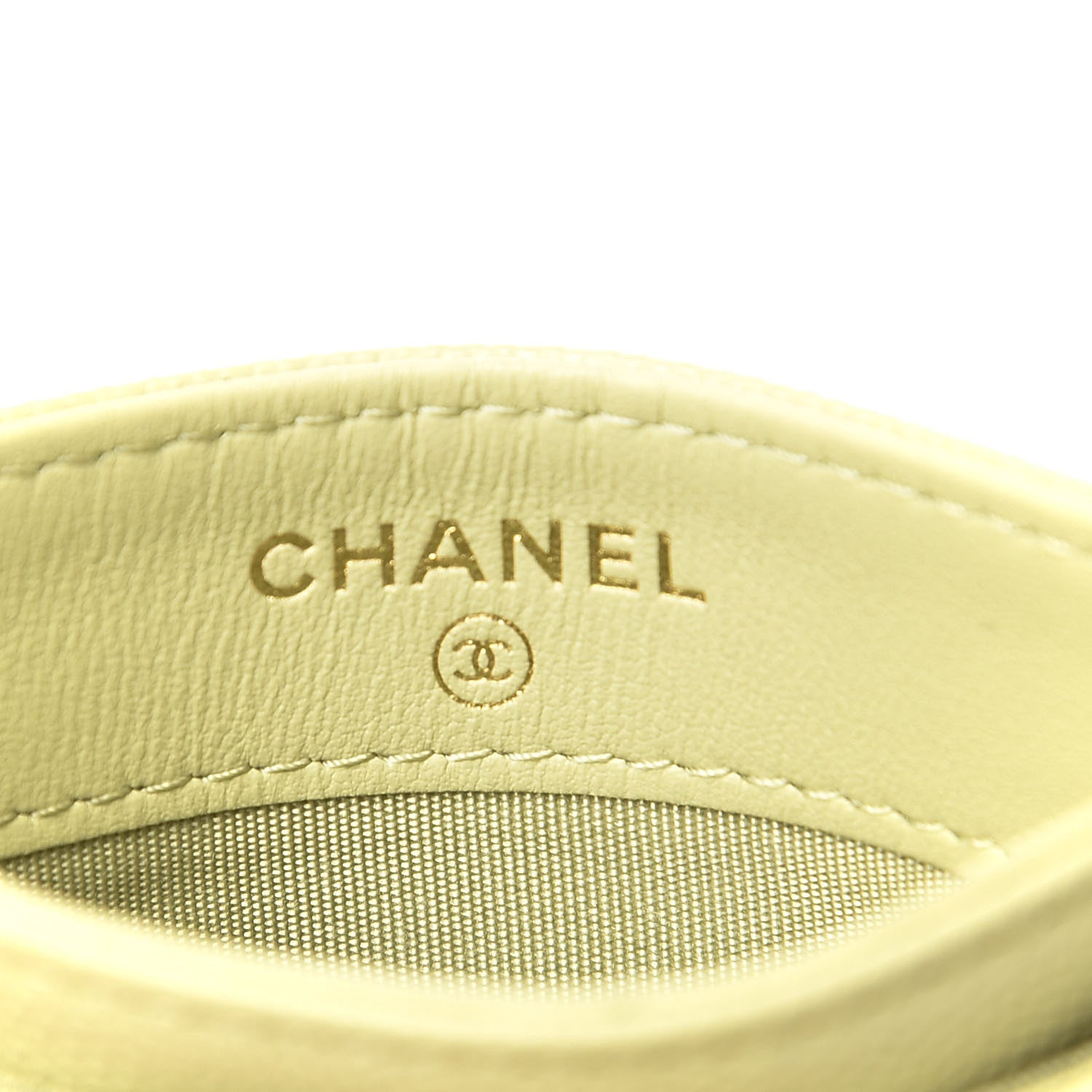 Chanel Caviar Quilted French New Wave Card Holder Light Green 6 of 10