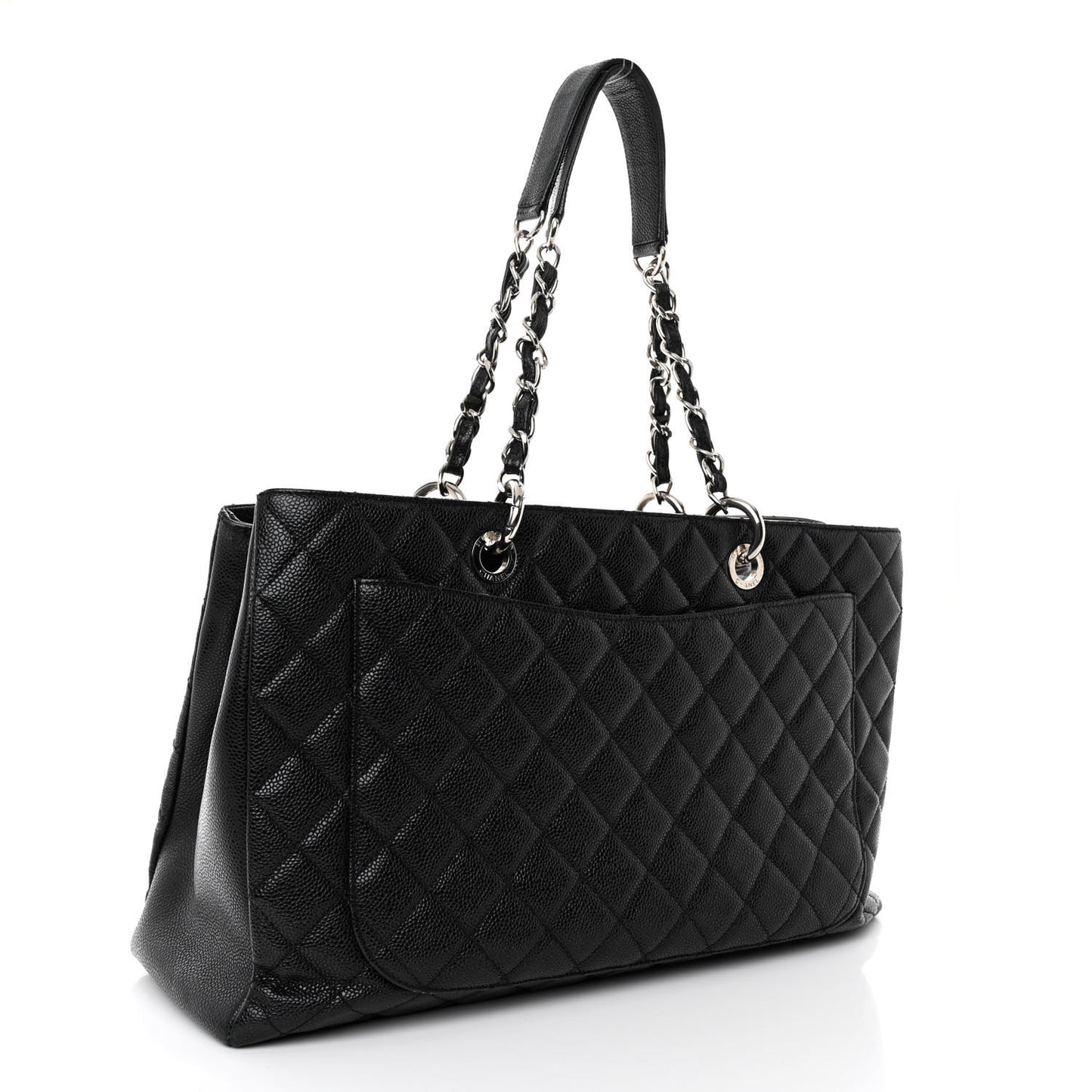 Caviar Quilted XL Grand Shopping Tote GST Black