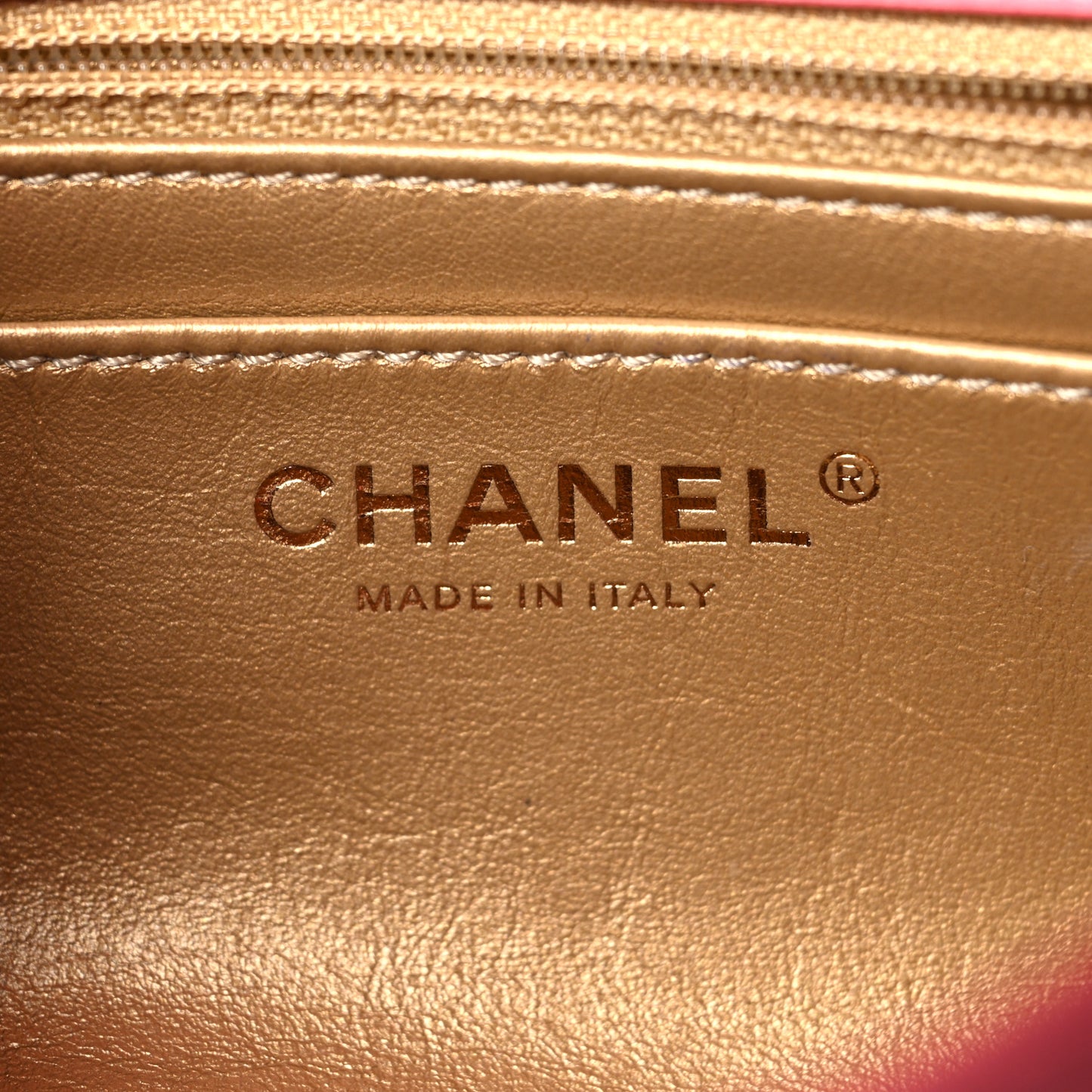 Lambskin Quilted Mini Rectangular Pearl Crush Flap Pink