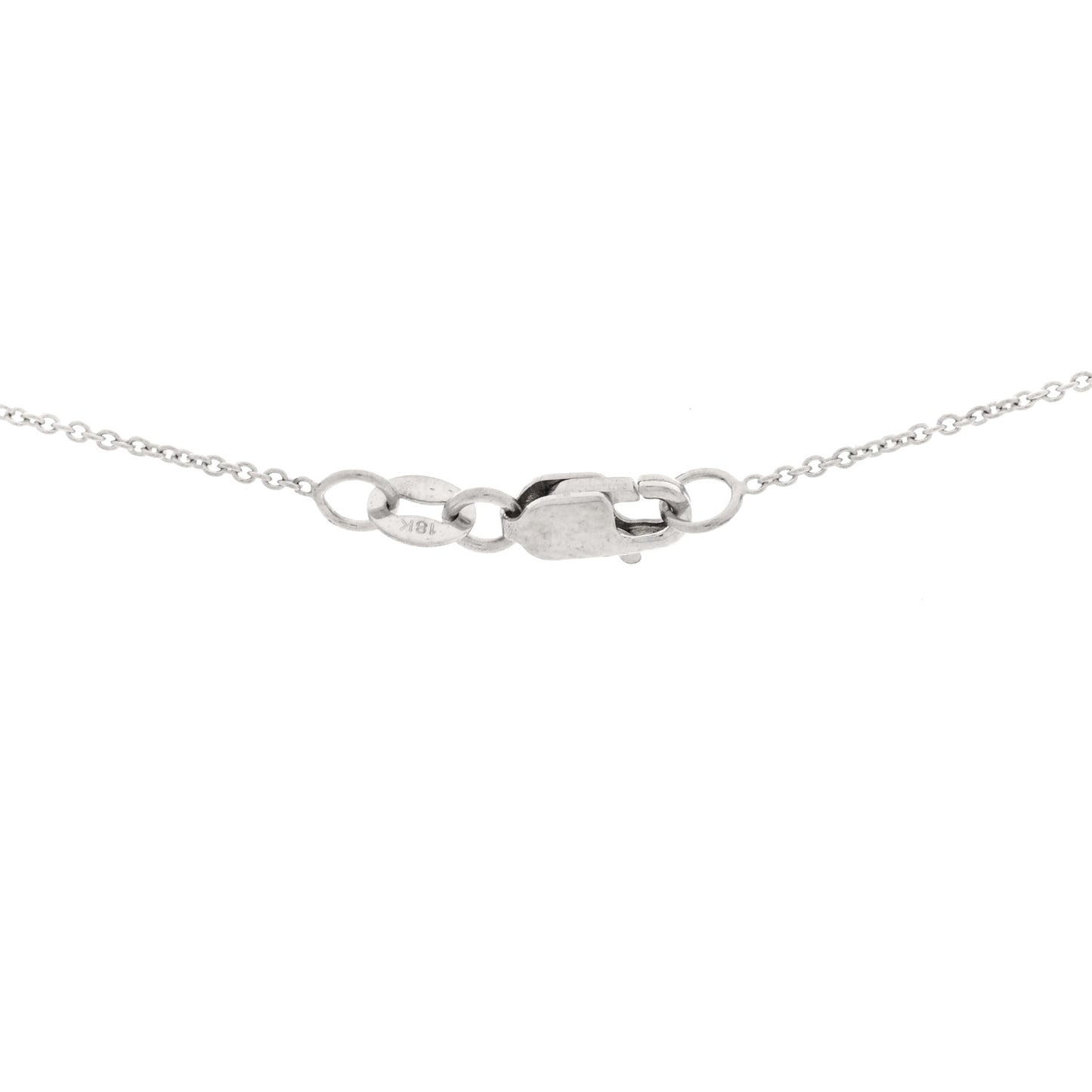 18K White Gold Diamond Tiny Treasures Hope Pendant Necklace