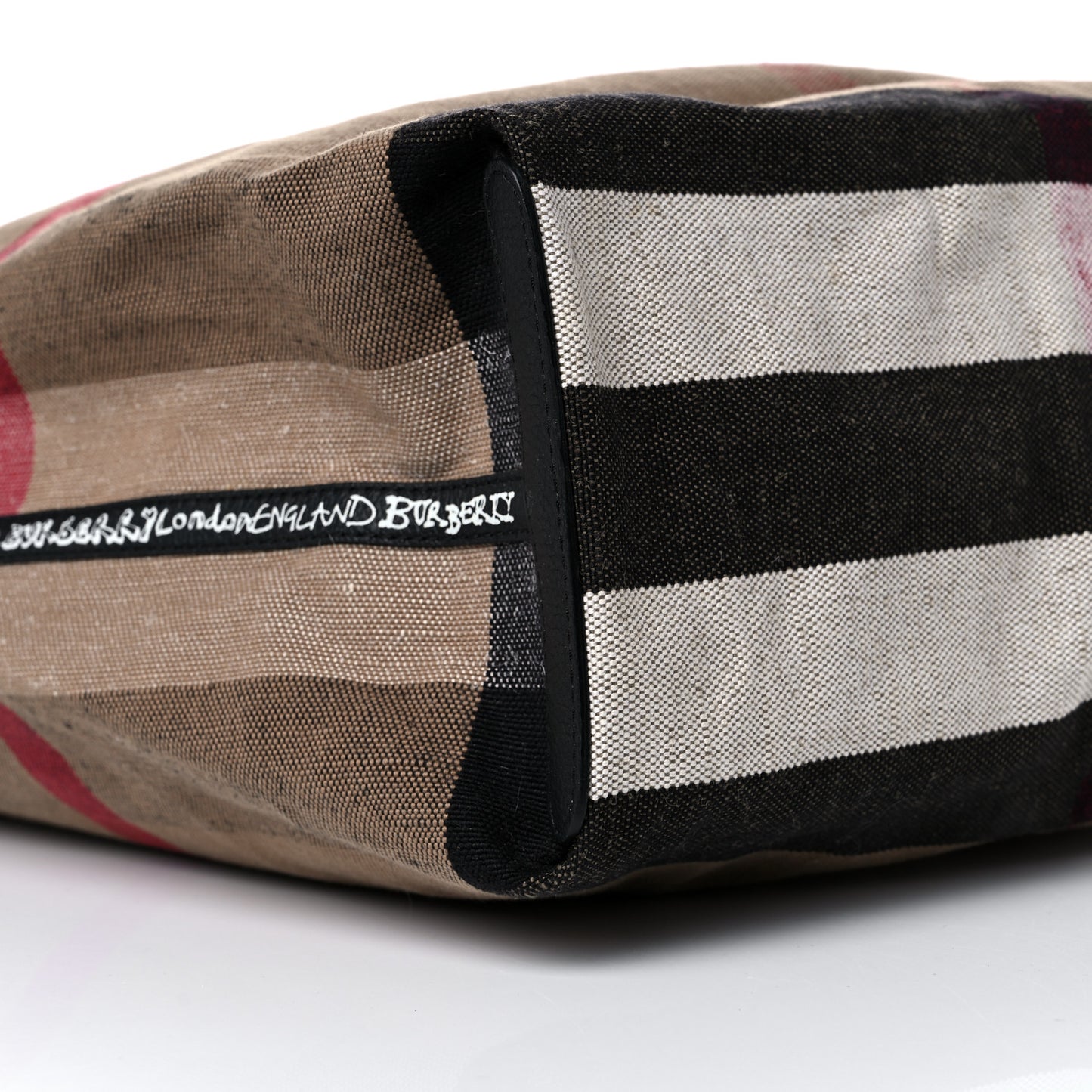 Coated Canvas Medium Reversible Doodle Tote Black