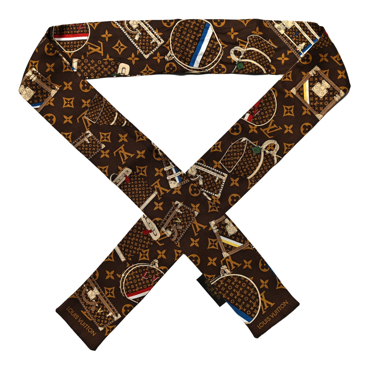 Silk Monogram Trunks Bandeau