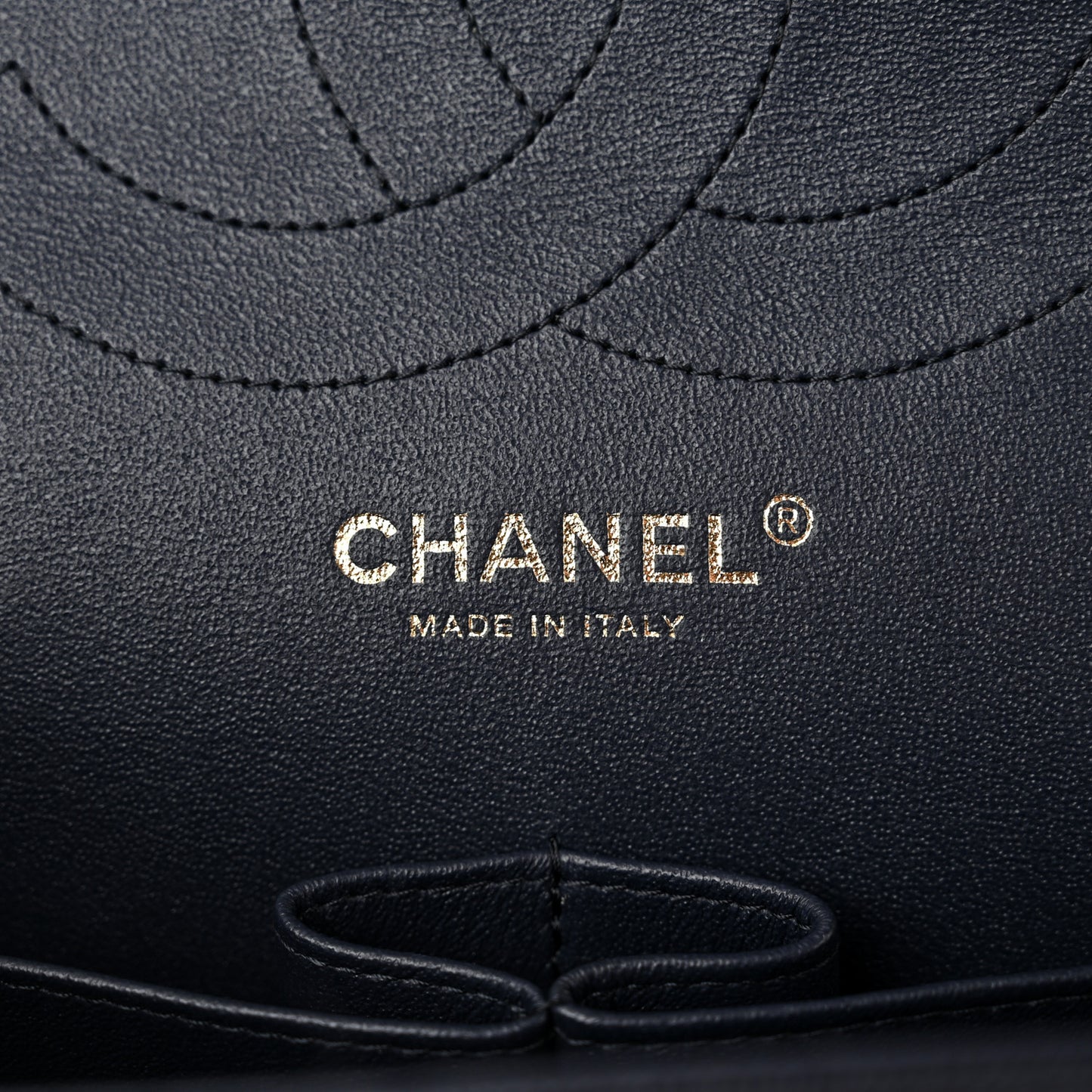 Caviar Quilted Jumbo Double Flap Navy