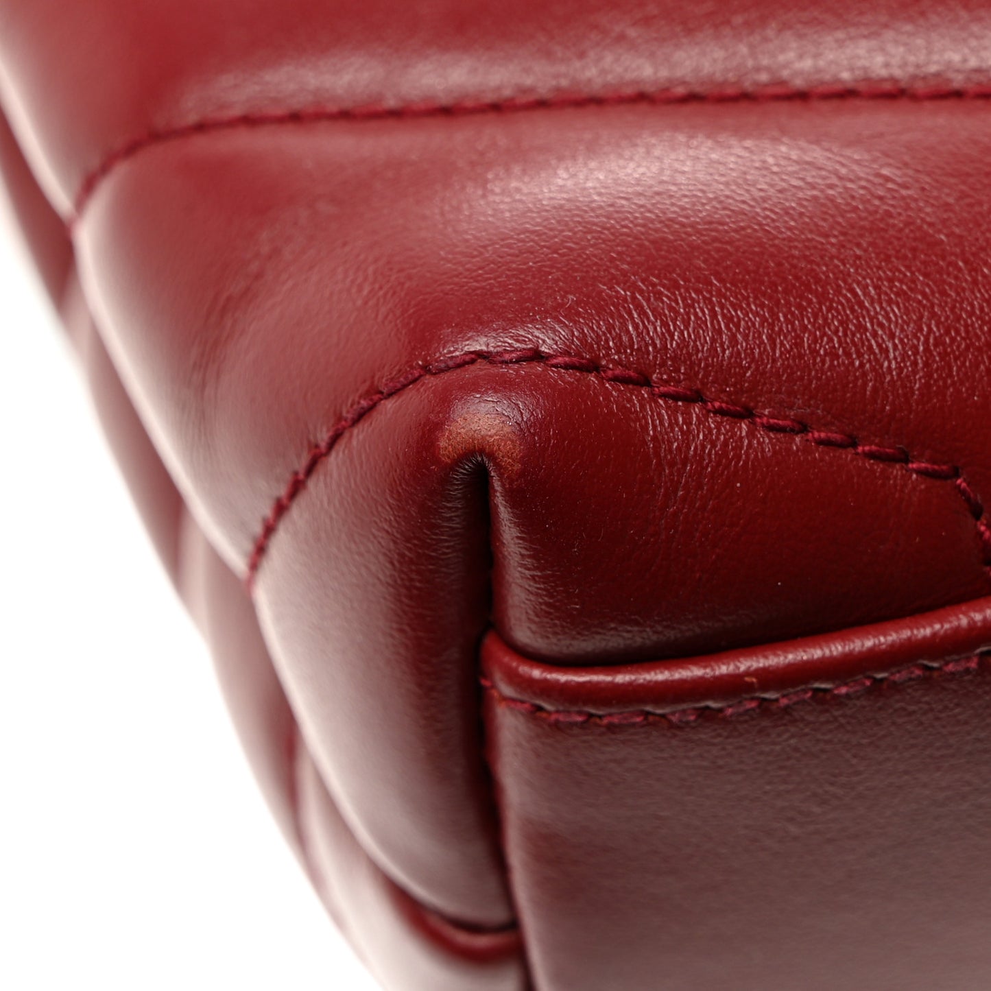 Calfskin Y Quilted Monogram Toy Loulou Crossbody Bag Rouge