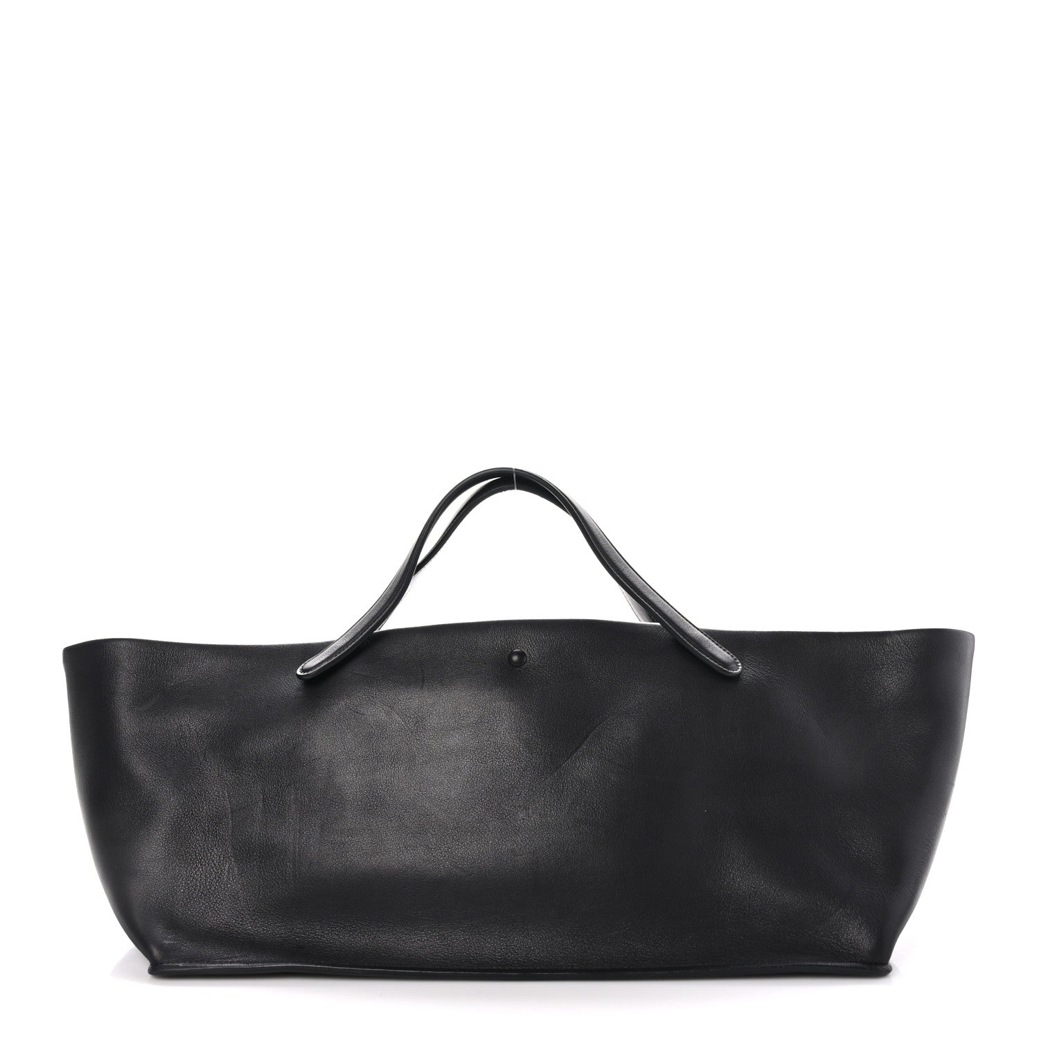 The Row Polished Saddle Calfskin Idaho Top Handle Black 1 of 11